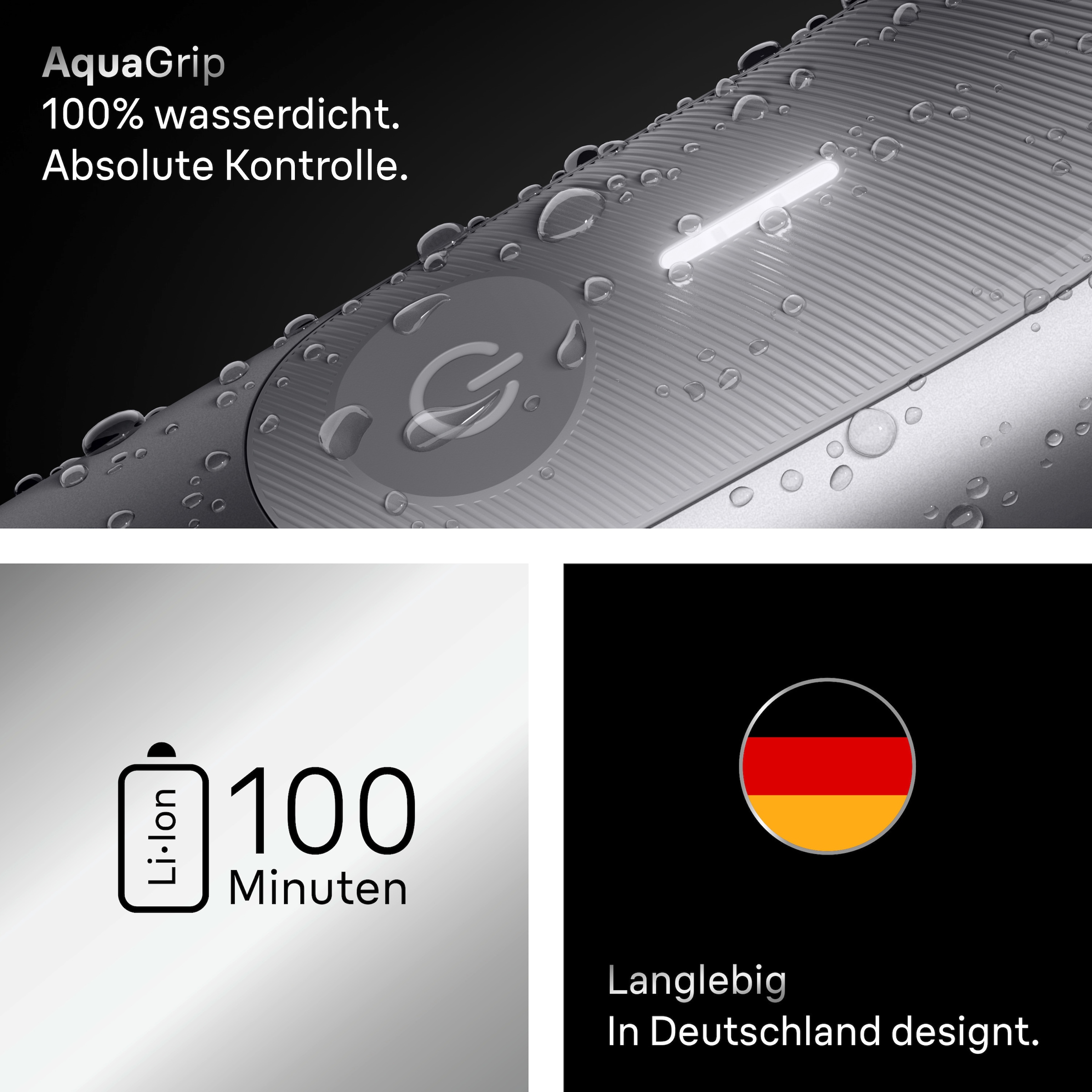 Braun Tondeuse à cheveux »Body Groomer BG7550« avec Smartlight & SkinGuard, 100 min batterie, étanche