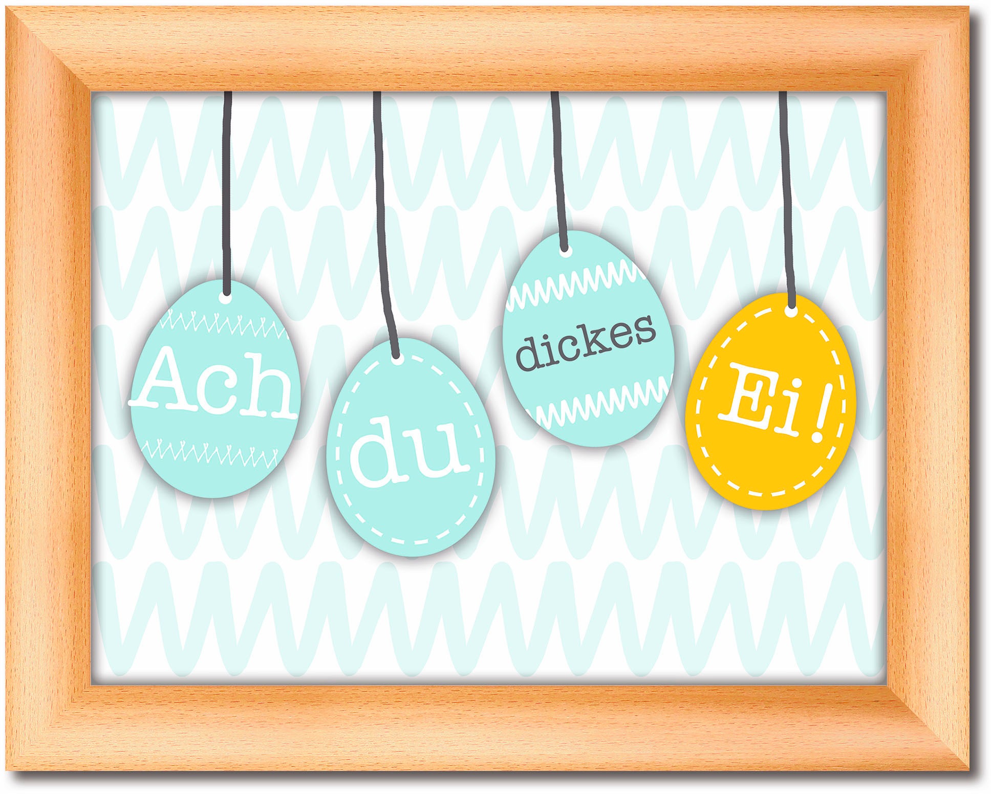 Image of Artland Wandbild »Bunte Ostereier-Kette«, Sprüche & Texte, (1 St.) bei Ackermann Versand Schweiz