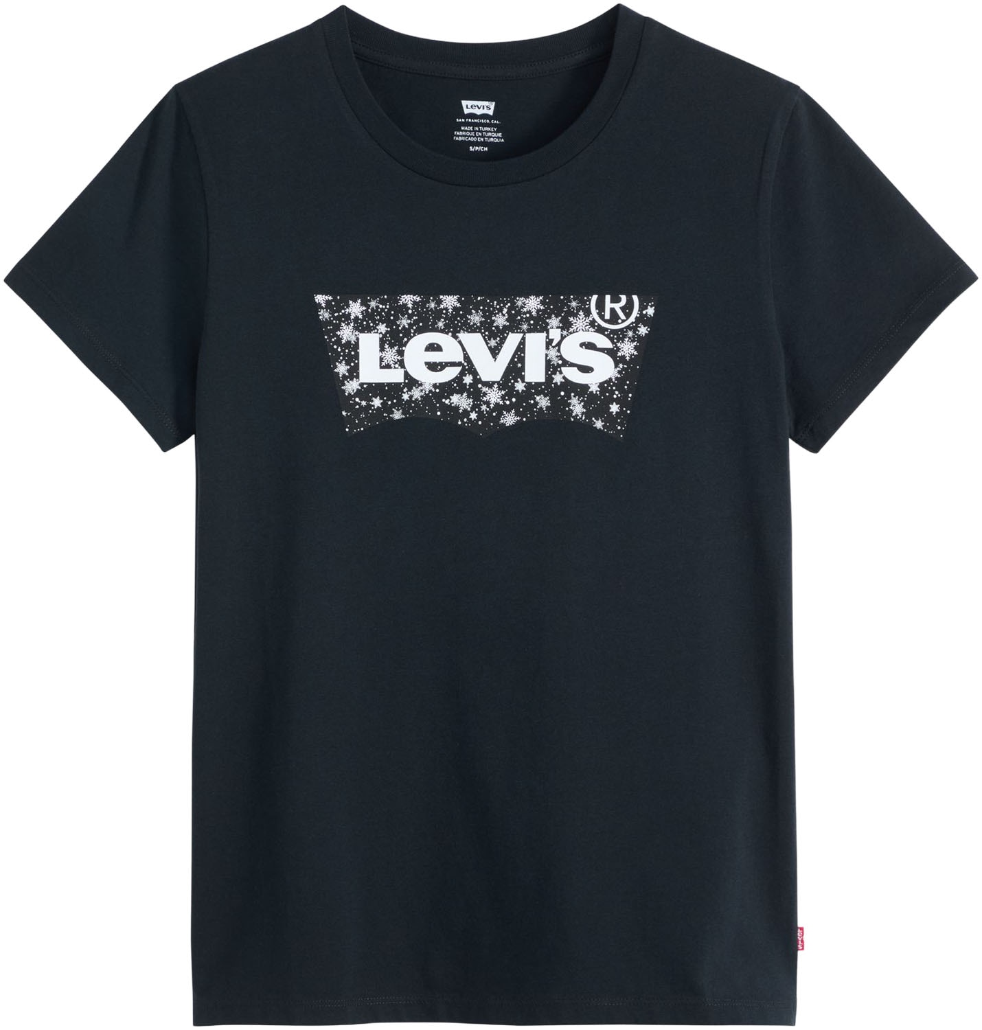 Levi's® Rundhalsshirt »THE PERFECT TEE«, mit Logo im Metallic-Holo Print