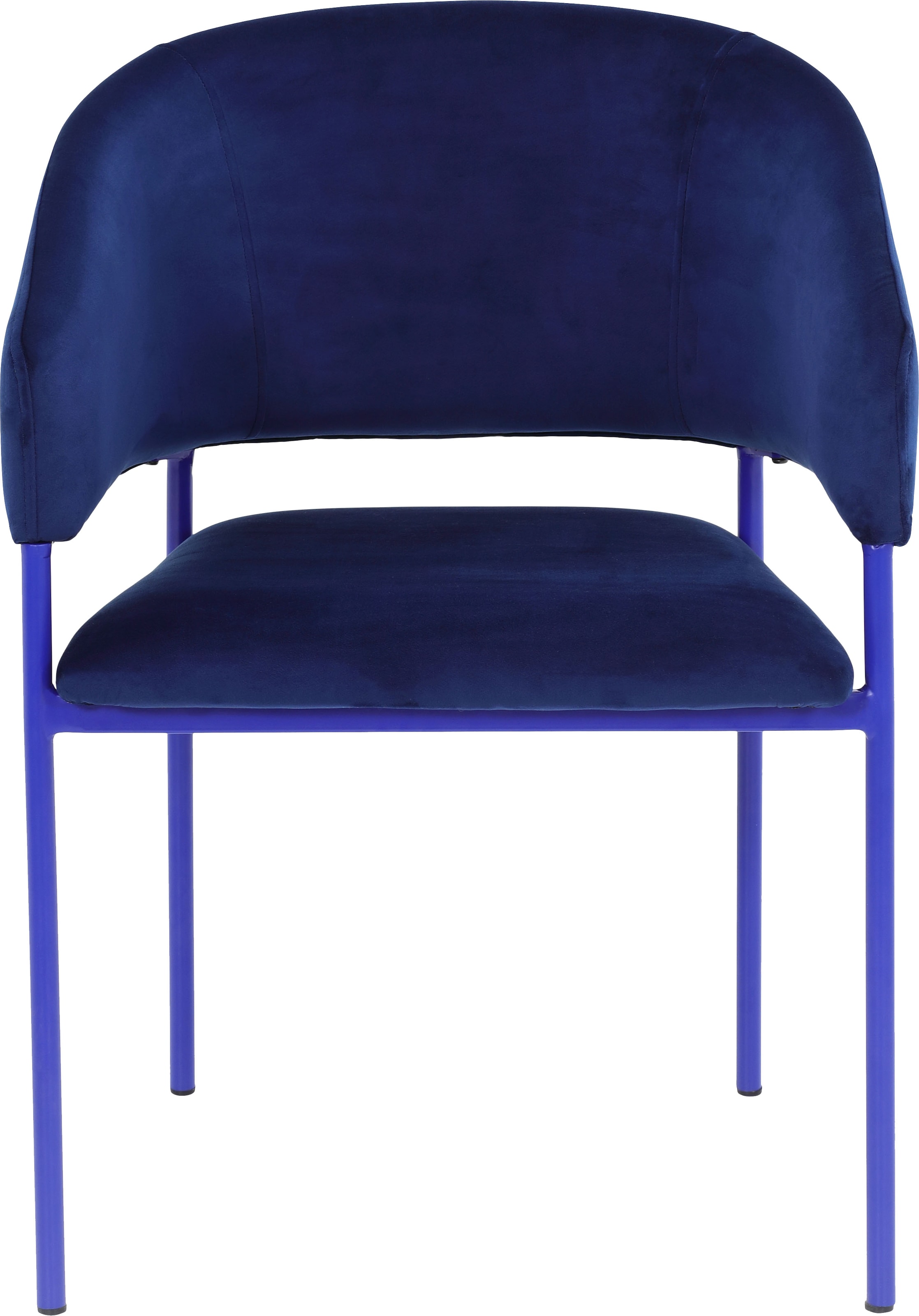 TOM TAILOR HOME Armlehnstuhl »EMBRACE ARMCHAIR«, (Set), 2 St., Samt, Esszimmerstuhl, mit Armlehnen, 4-Fussgestell, Rückenausschnitt