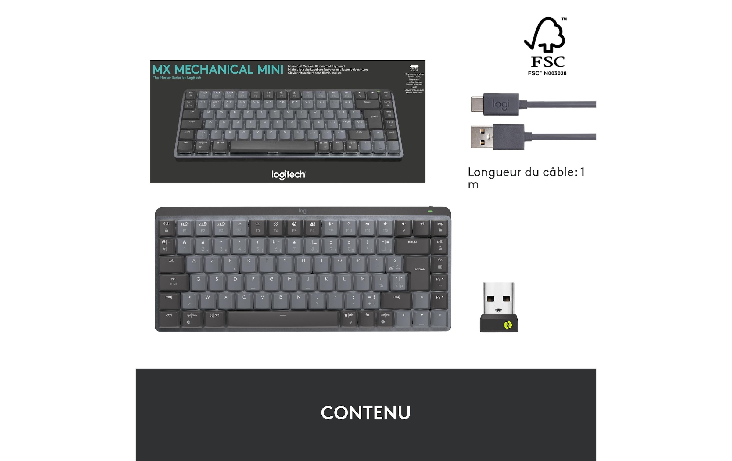 Logitech Wireless-Tastatur »MX Mechanical Mini«