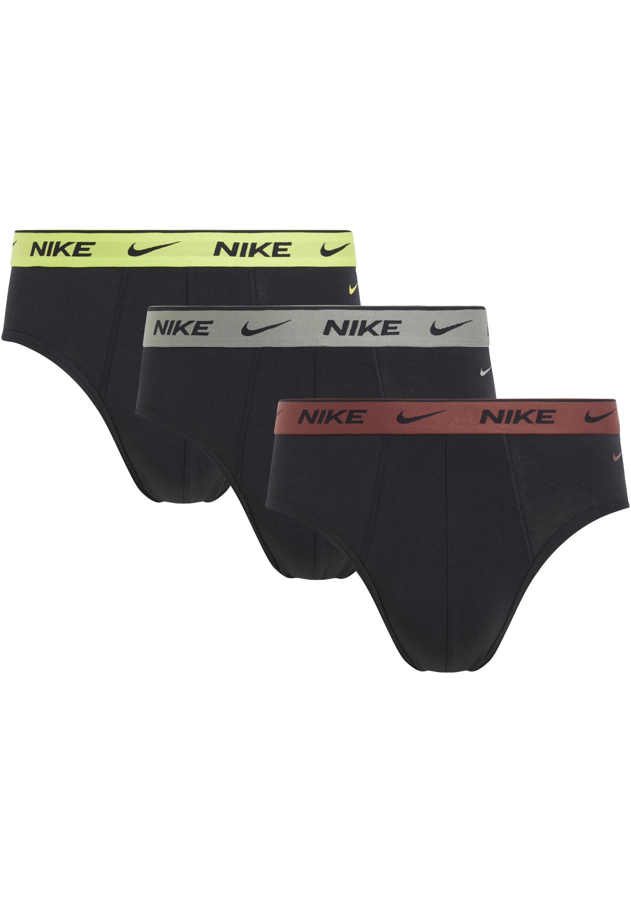 NIKE Underwear Slip »BRIEF 3PK«, (Packung, 3 St., 3er), mit Logo-Elastikbund