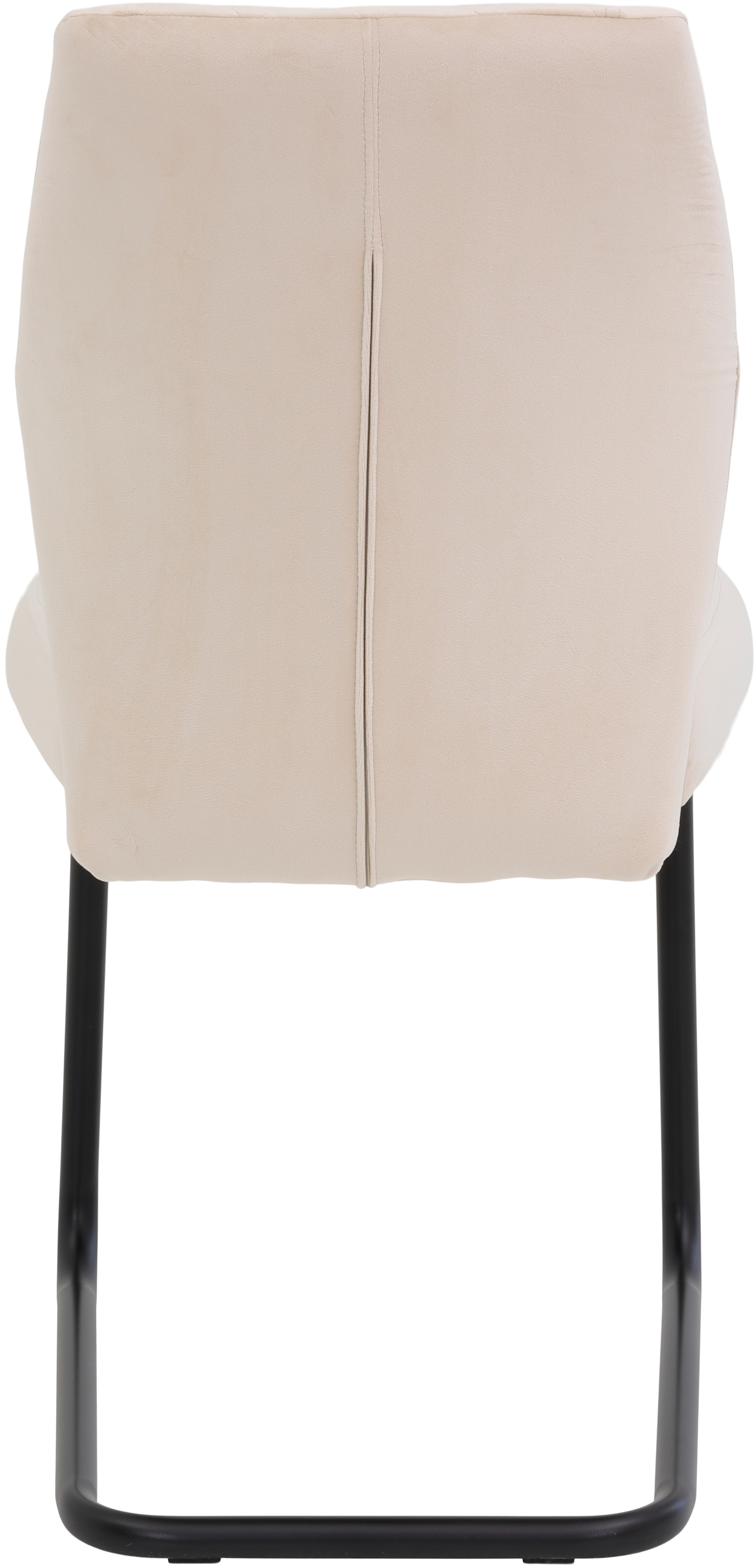 HELA Freischwinger »Freischwinger DALLAS 140kg belastbar, mit Rautensteppung«, (Set), 4 St., Samtvelours VELVET, Esszimmerstuhl, Rücken und Sitz ergonomisch gepolstert