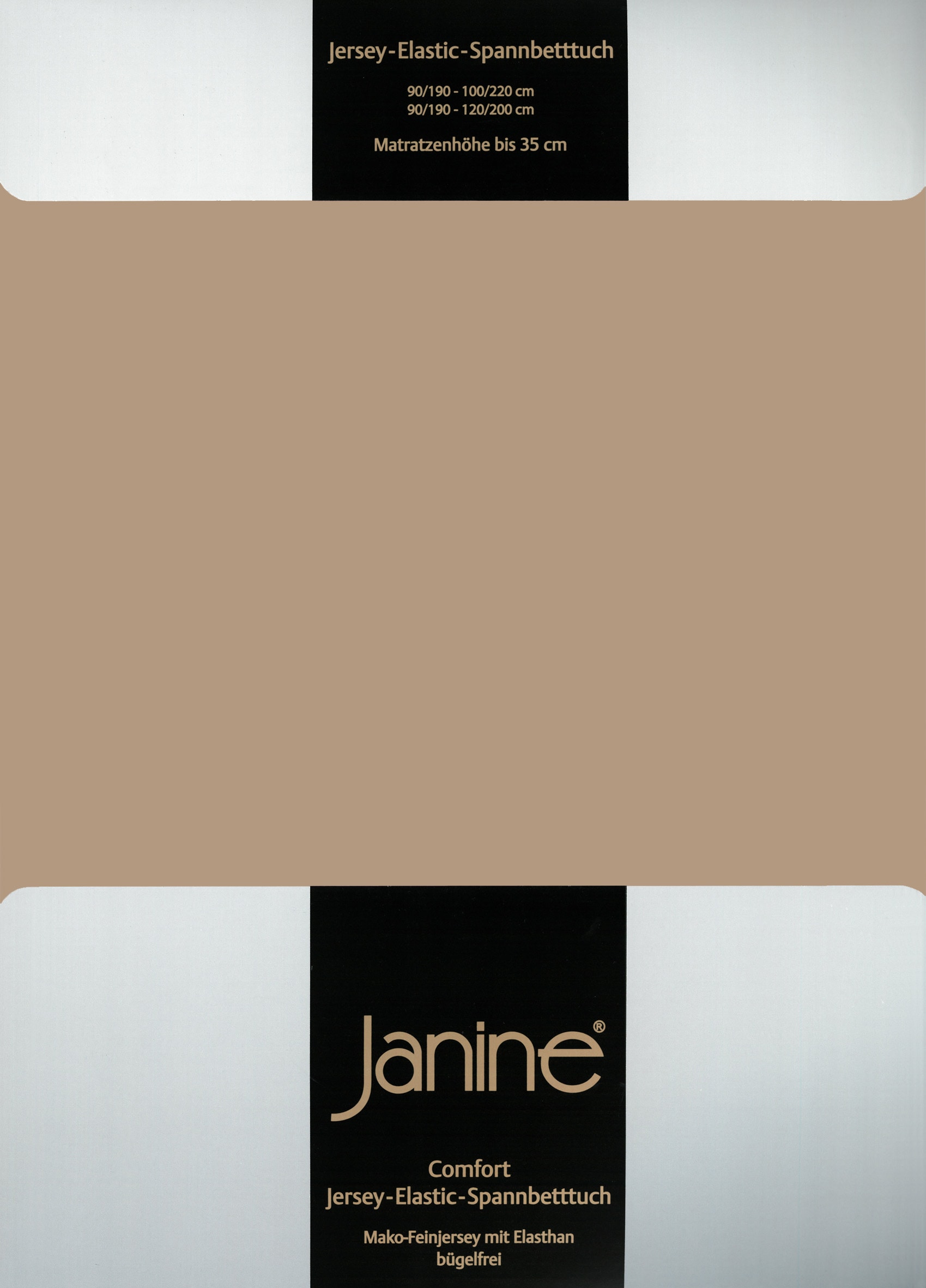 Janine Spannbettlaken »ELASTIC 5002«, für Matratzen bis 35 cm Höhe, 95% Baumwolle, hochwertig, langlebig