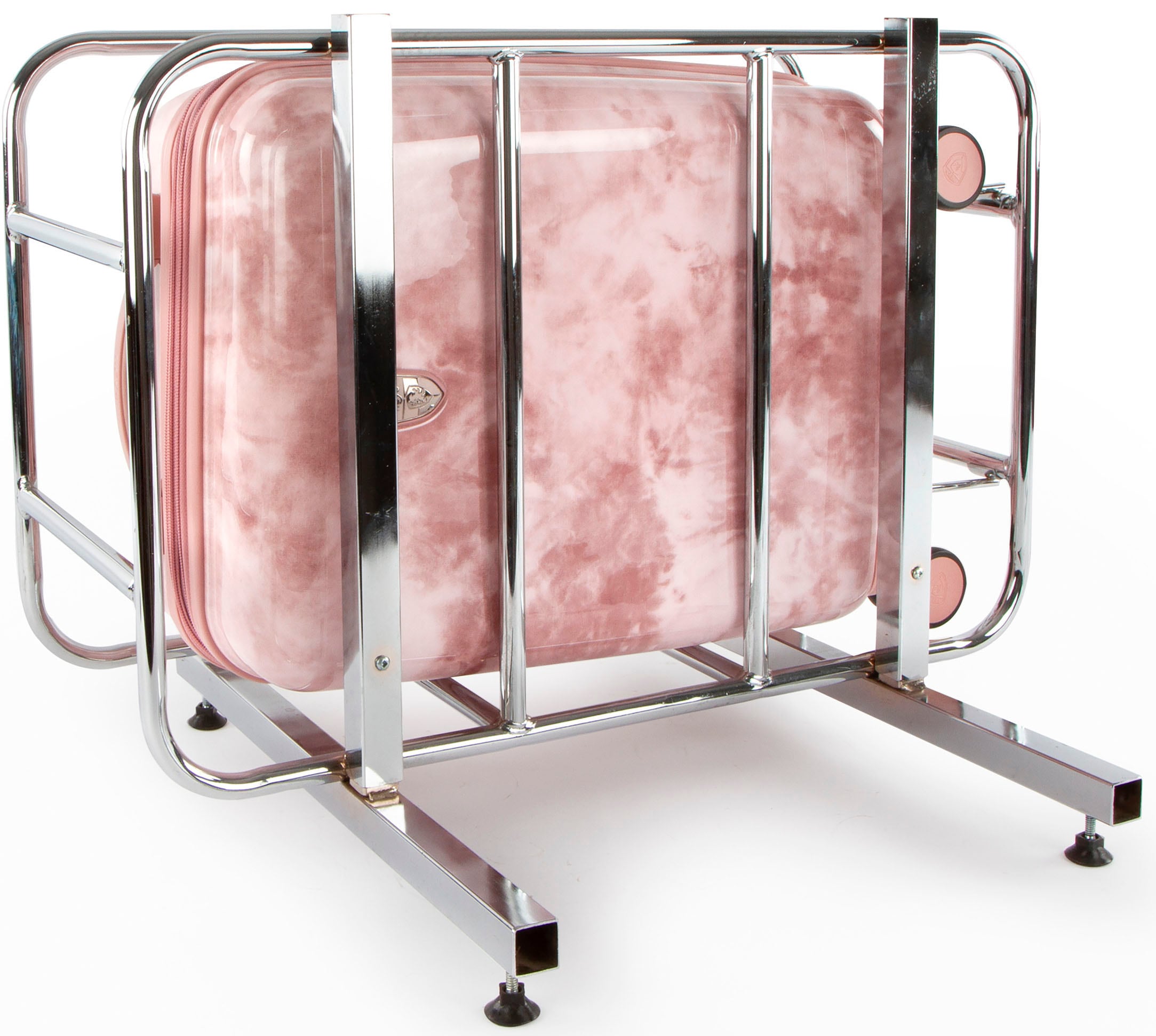 Heys Hartschalen-Trolley »Tie-Dye pink, 53 cm«, 4 Rollen, Hartschalen-Koffer Handgepäck-Koffer TSA Schloss Volumenerweiterung