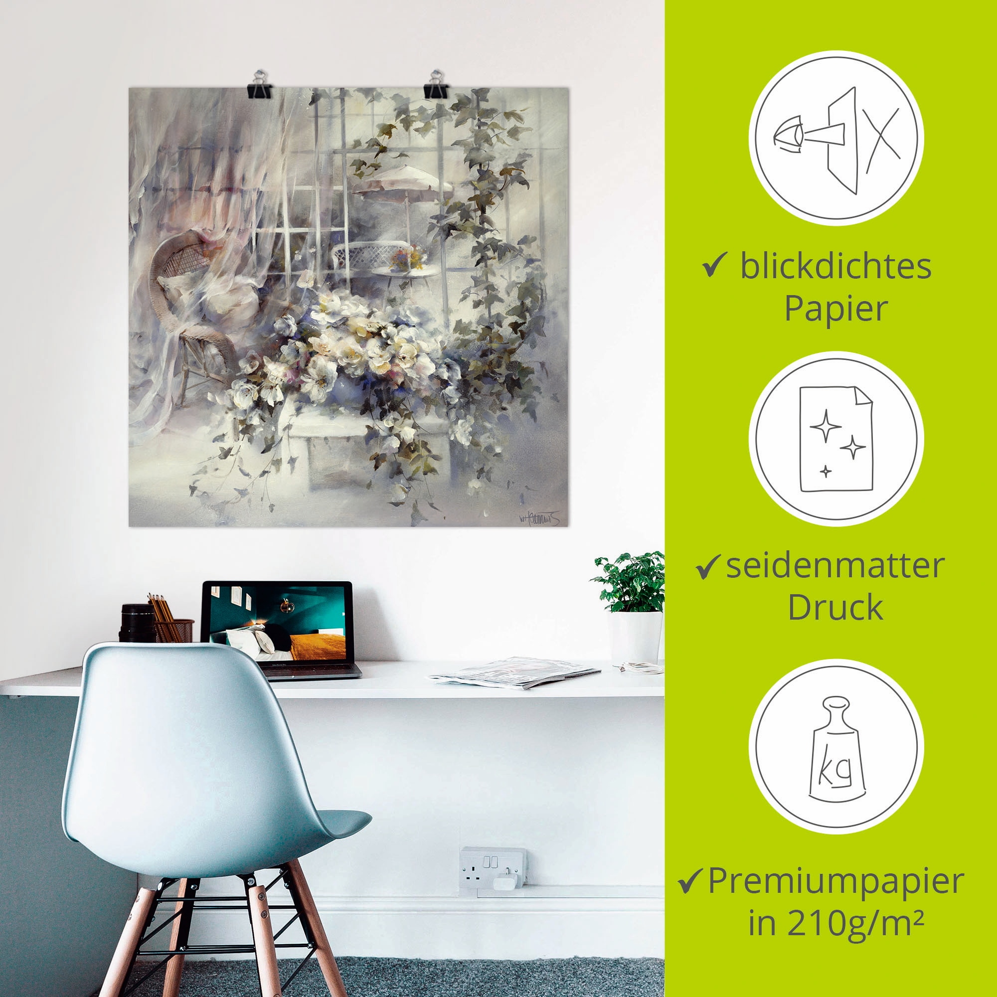 Artland Fresque murale »Bezaubernde Moment« 1 cuis tlg. als Leinwandbild, Poster in verschied. Grössen