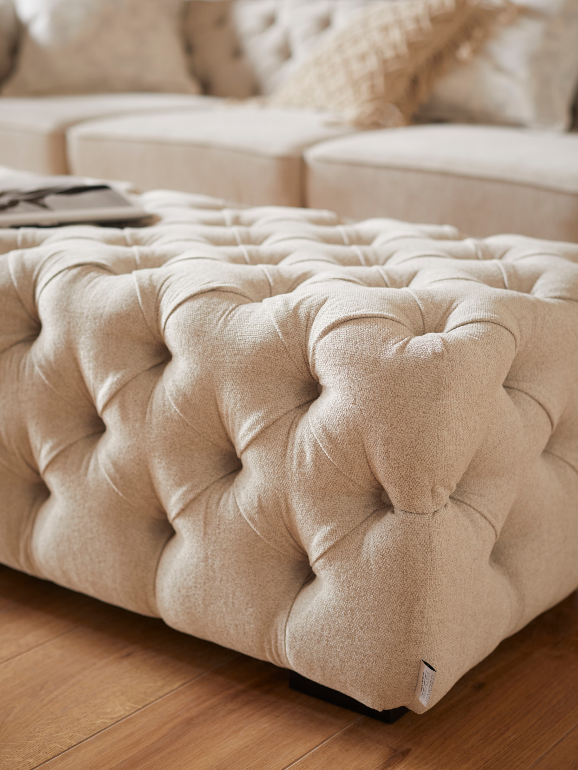 Home affaire Polsterhocker »Kalina« mit klassischer Chesterfield-Knopfheftung
