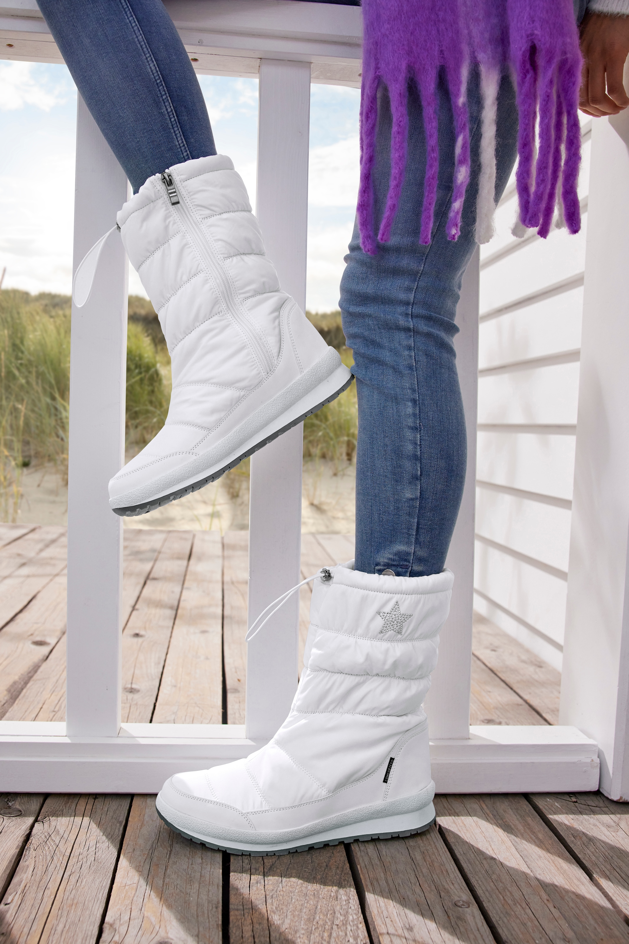 LASCANA Winterstiefel, Stiefelette, Winterboots mit Warmfutter, wasserabweisend