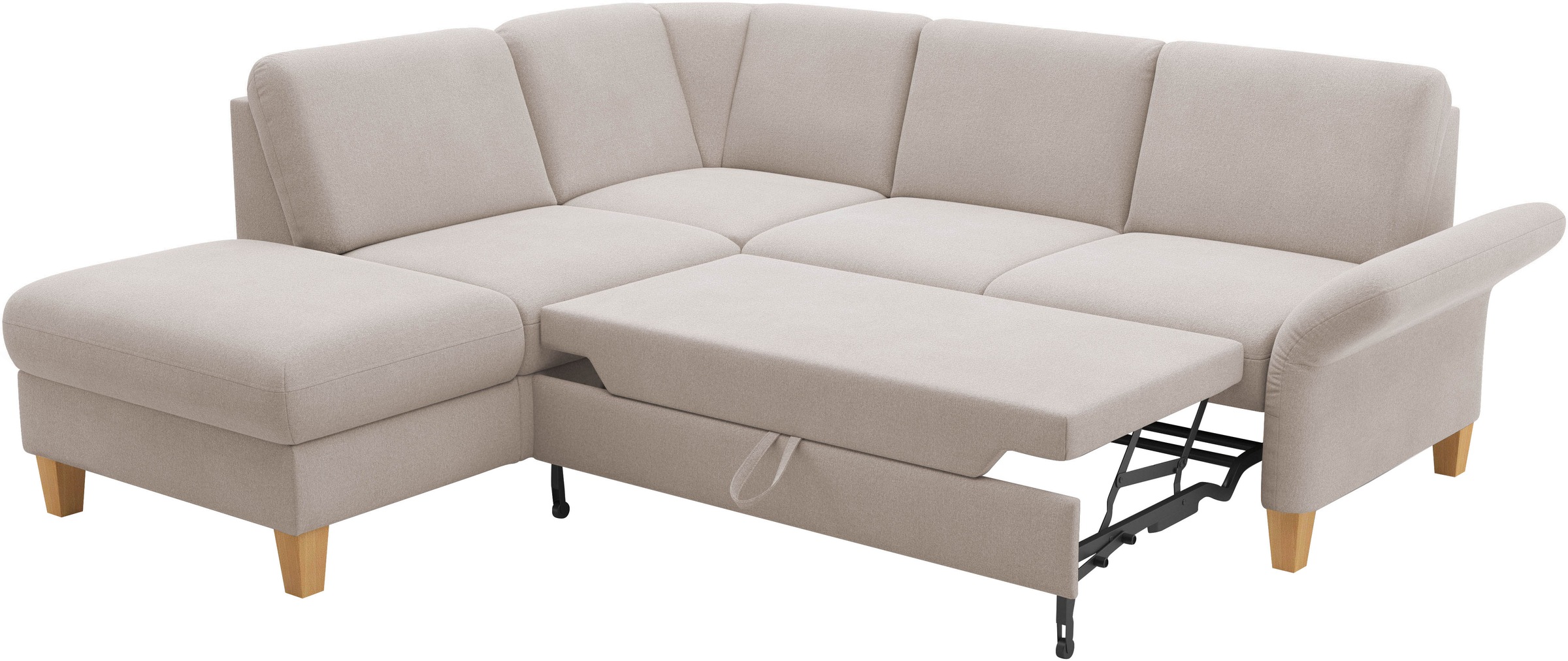 Home affaire Ecksofa »Rochelle, L-Form«, wahlweise mit Armteilverstellung, Bettfunktion und Bettkasten