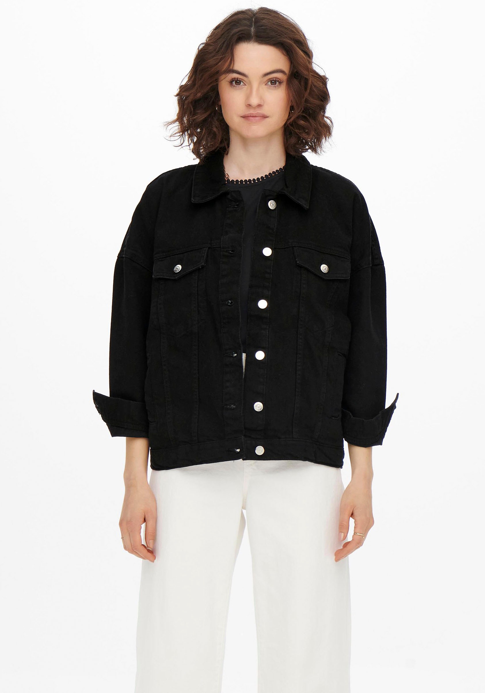 Image of Only Jeansjacke »ONLSAFE CAROLINE OVERSIZE« bei Ackermann Versand Schweiz