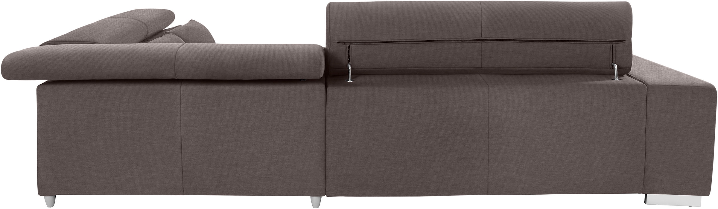 COTTA Ecksofa »Orion L-Form«, mit Kopfteilverstellung & 5 Nierenkissen