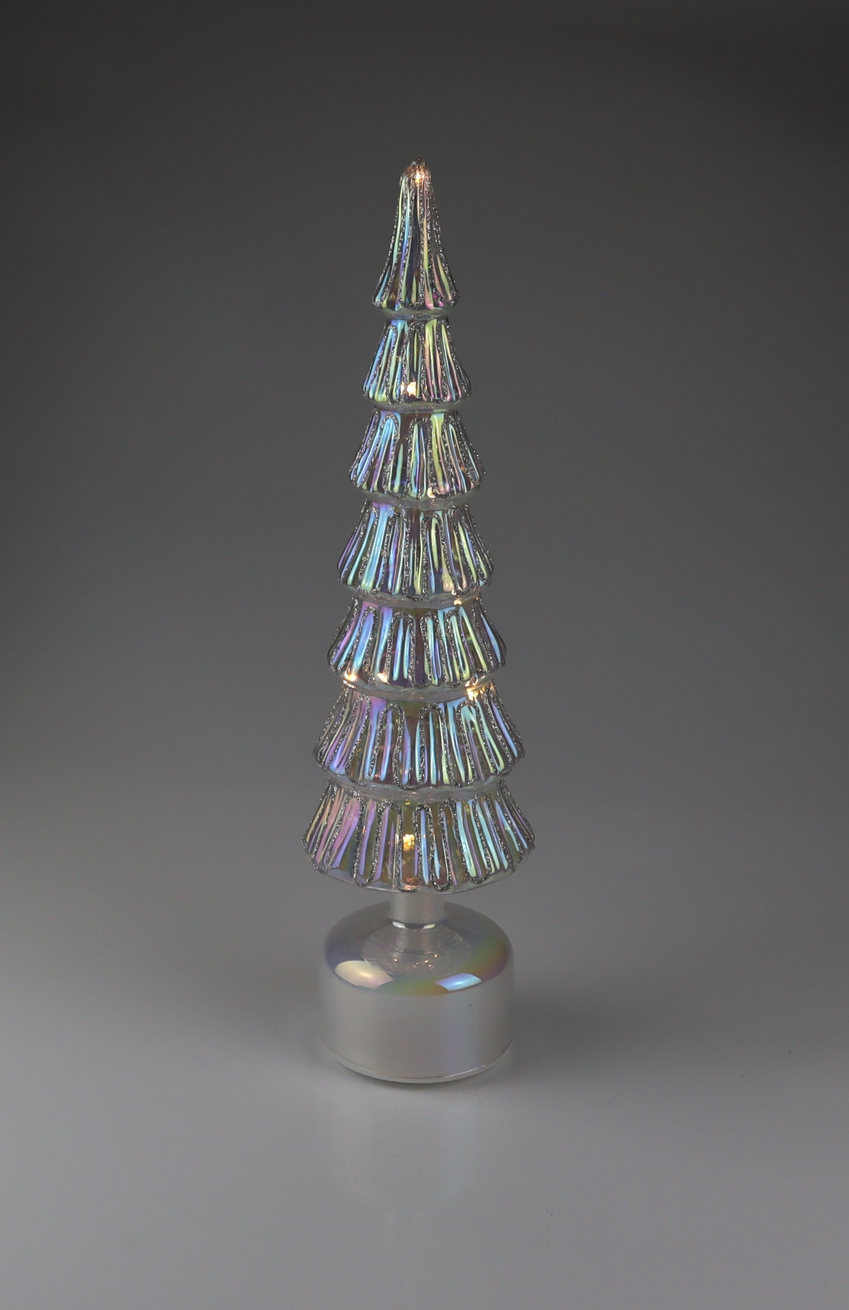 Image of AM Design LED Dekoobjekt "Glas-Weihnachtsbaum rotierend" 33 cm