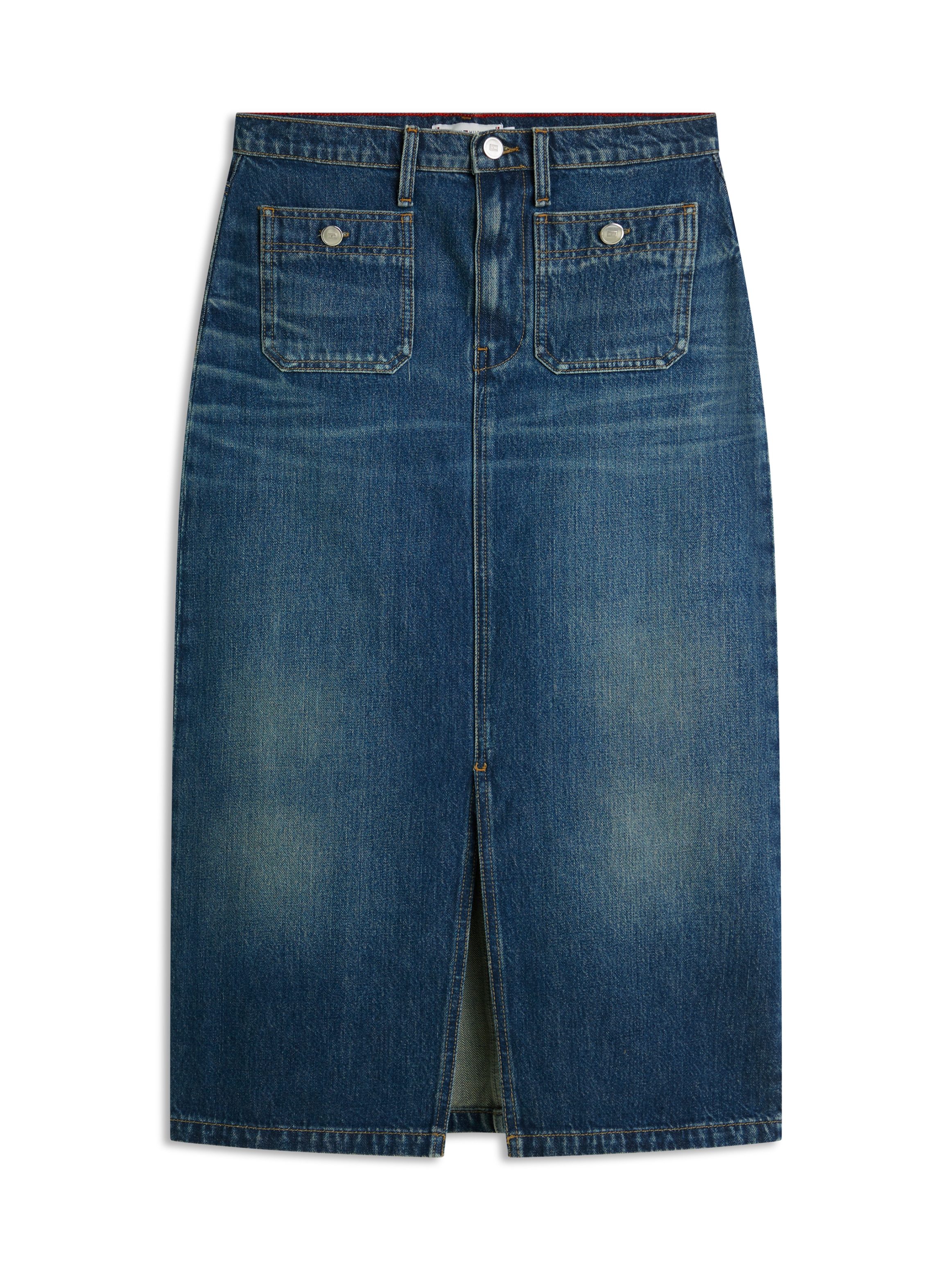 Tommy Hilfiger Jupe en jean »DNM NATE MIDI STRAIGHT SKIRT HW« avec taille haute