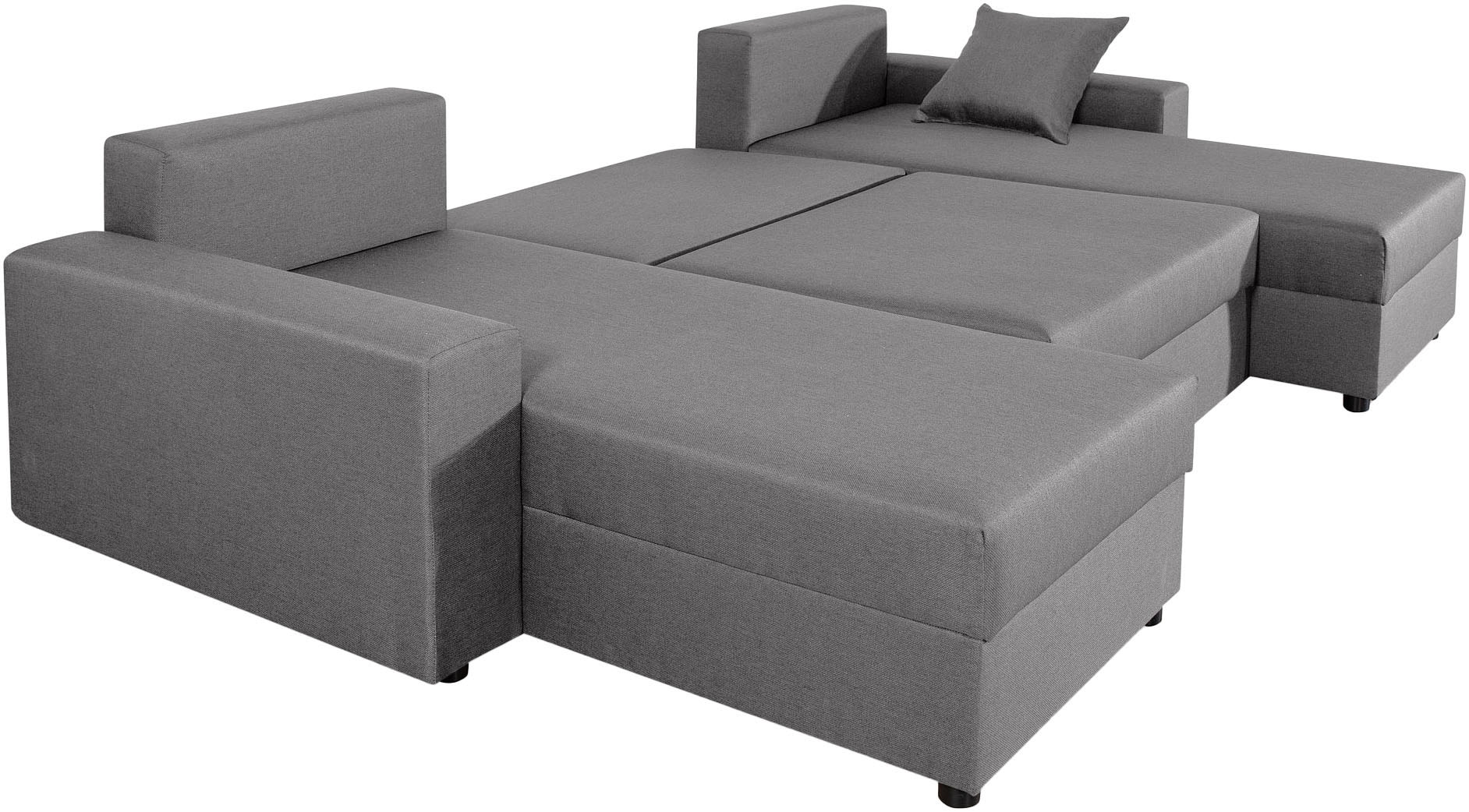 COLLECTION AB Wohnlandschaft »Pico U-Form«, Wohnlandschaft,2 X Ottomane,Polyätherschaum Polsterung