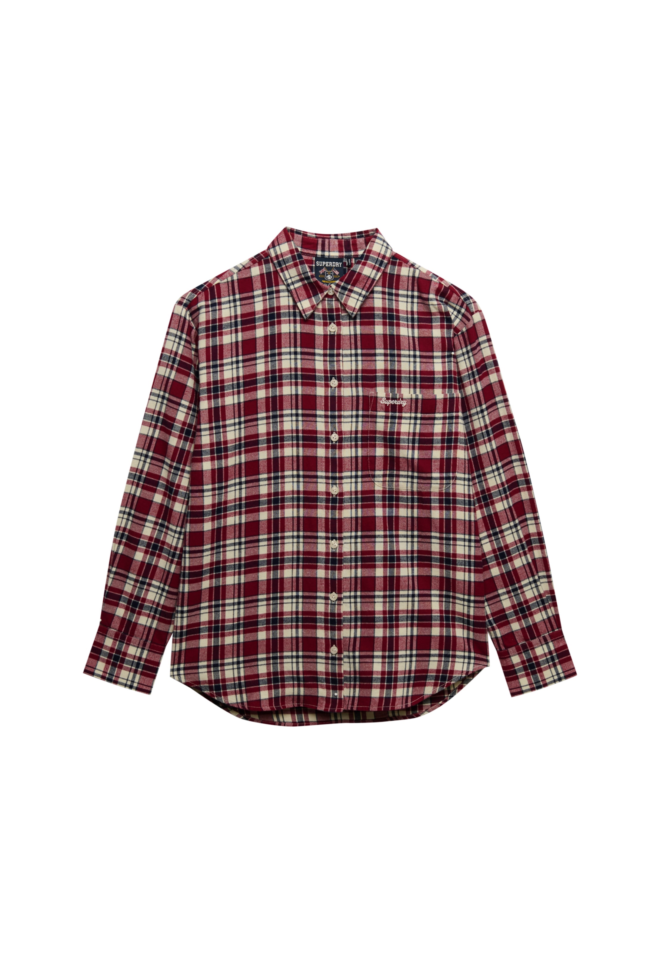 Superdry Karobluse »CHECK FLANNEL RELAXED SHIRT« Baumwolle, aus weichem Flannel