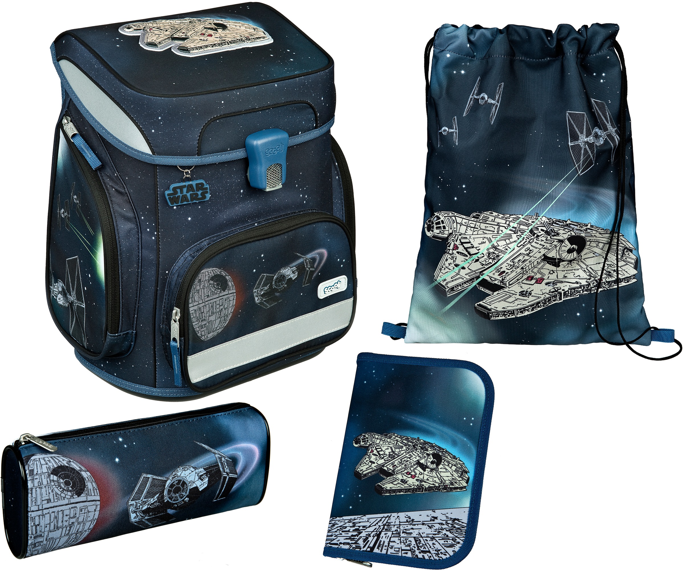 Image of Scooli Schulranzen »EasyFit, Star Wars«, Reflektoren bei Ackermann Versand Schweiz