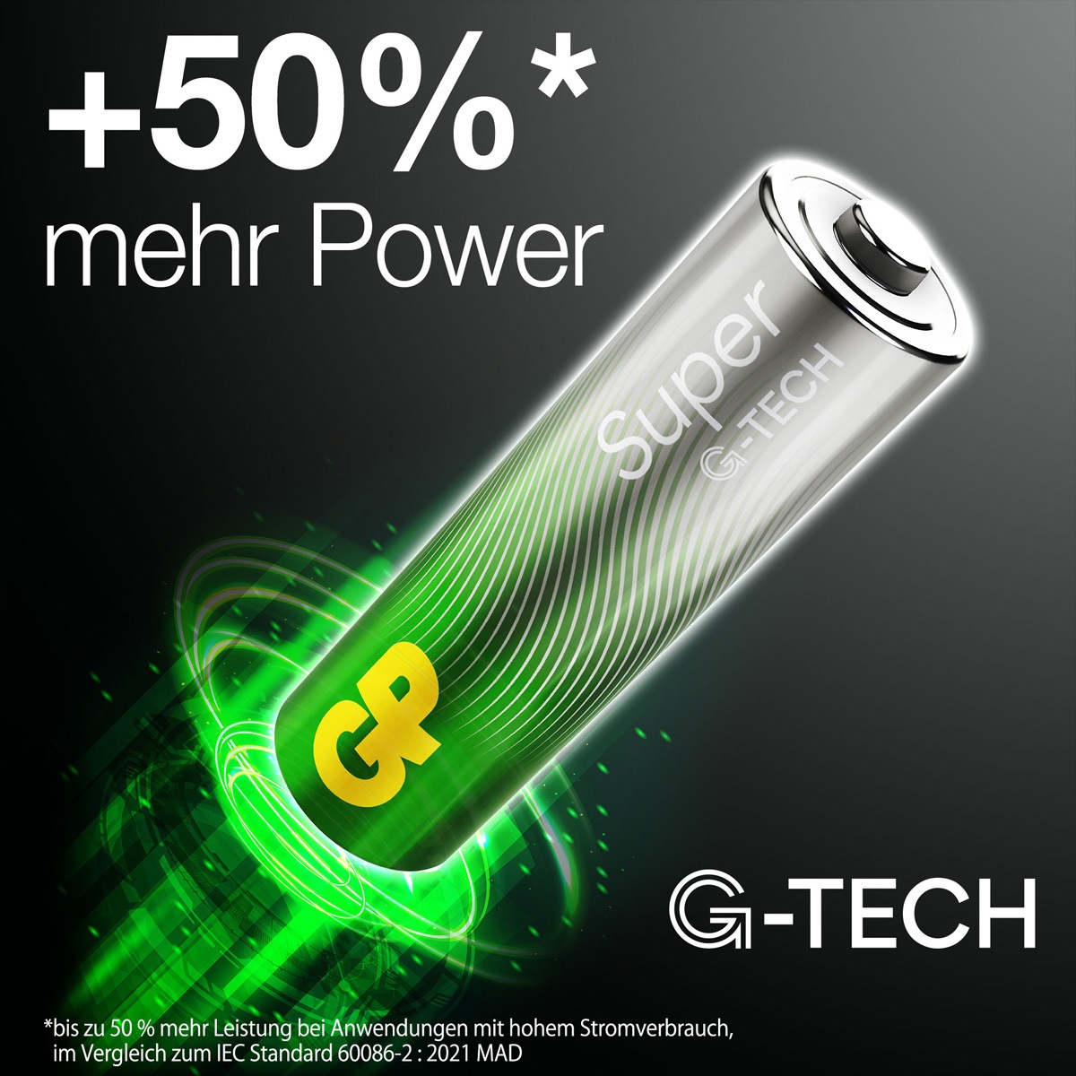 GP Batteries Akku-Ladestation »GP Batterie Super Alkaline AAA 80x, 1,5V,G-TECH, Flat-Pack«
