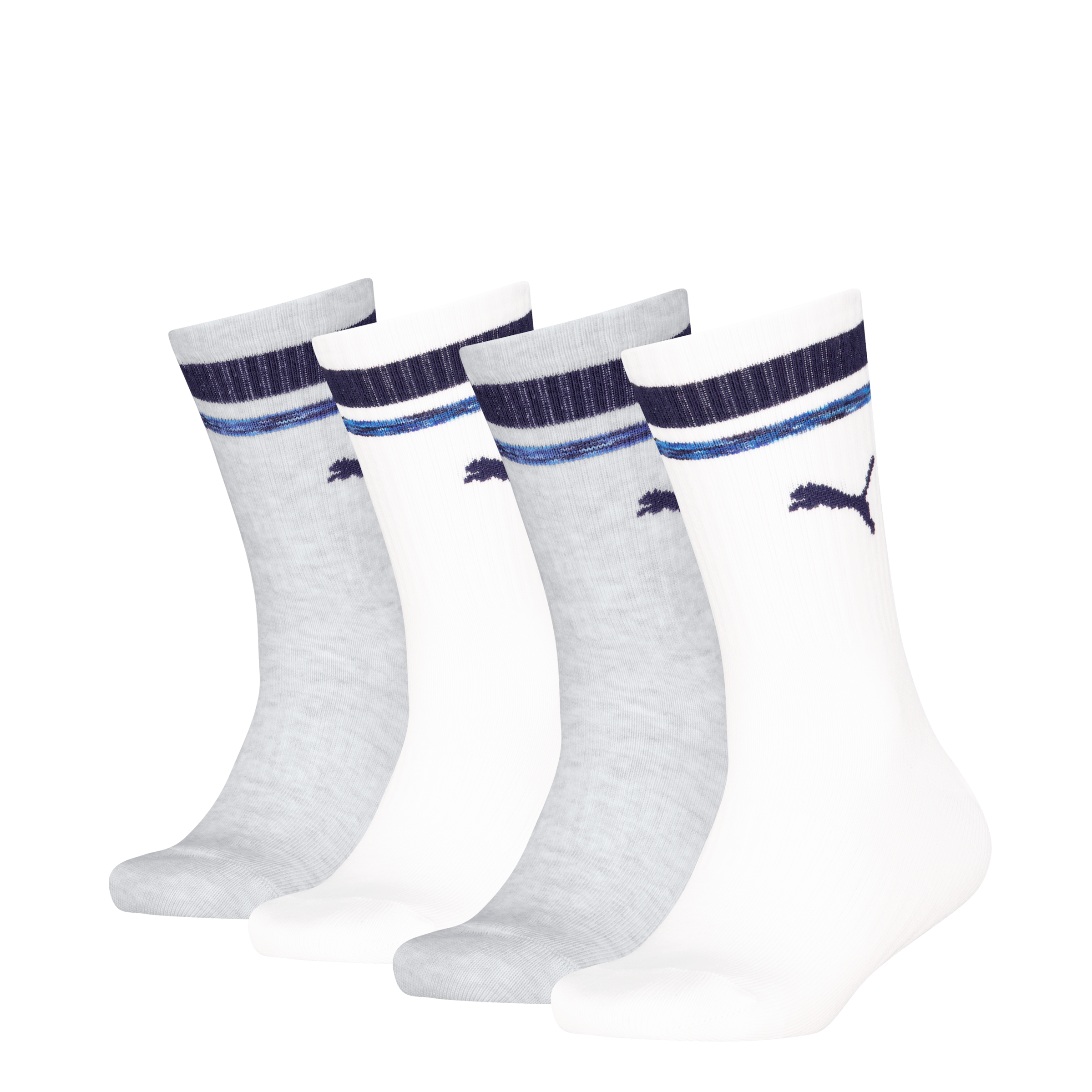 Image of PUMA Socken "PUMA BOYS HERITAGE STRIPE CREW" 4 Paar
