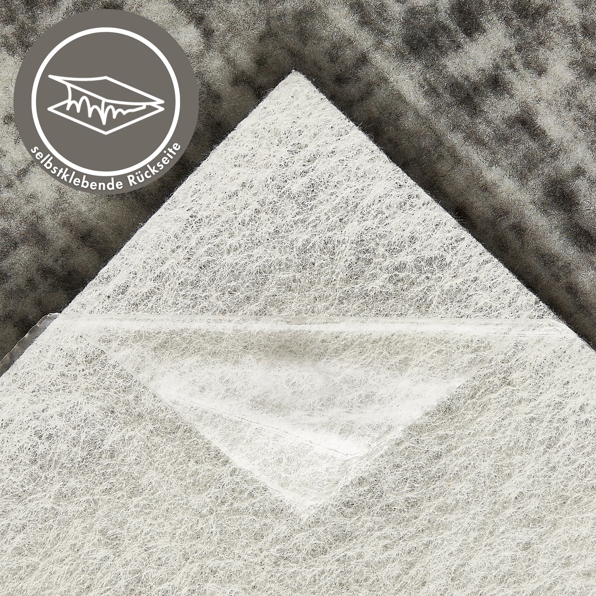Andiamo Teppichfliese »Paris Nadelfilz«, quadratisch, 4 mm Höhe, 40x40 cm, selbstklebend, robust & strapazierfähig, 25 Stück (4 qm)
