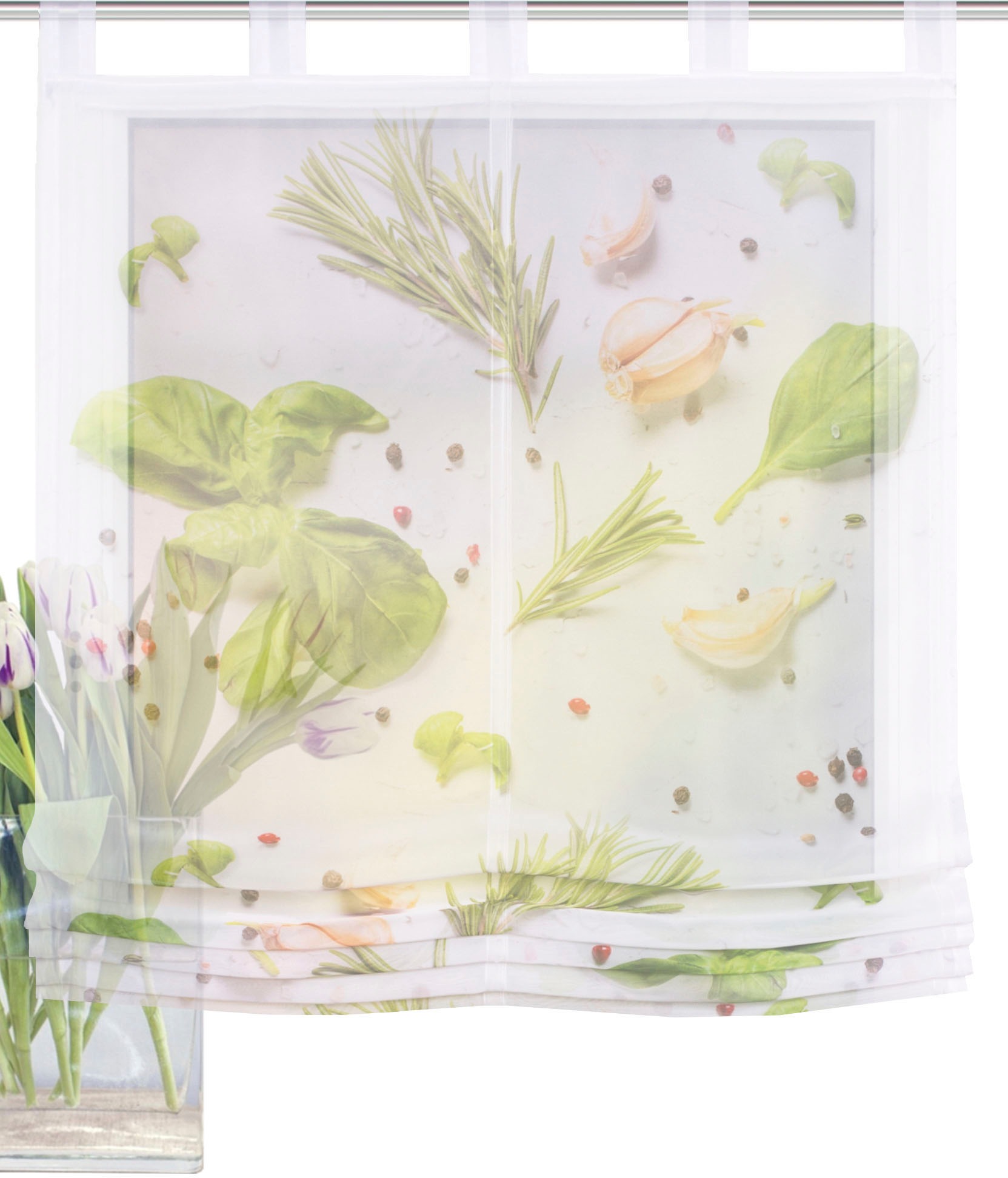 Image of HOME WOHNIDEEN Raffrollo »SPICES«, mit Schlaufen, freihängend, Digitaldruck bei Ackermann Versand Schweiz