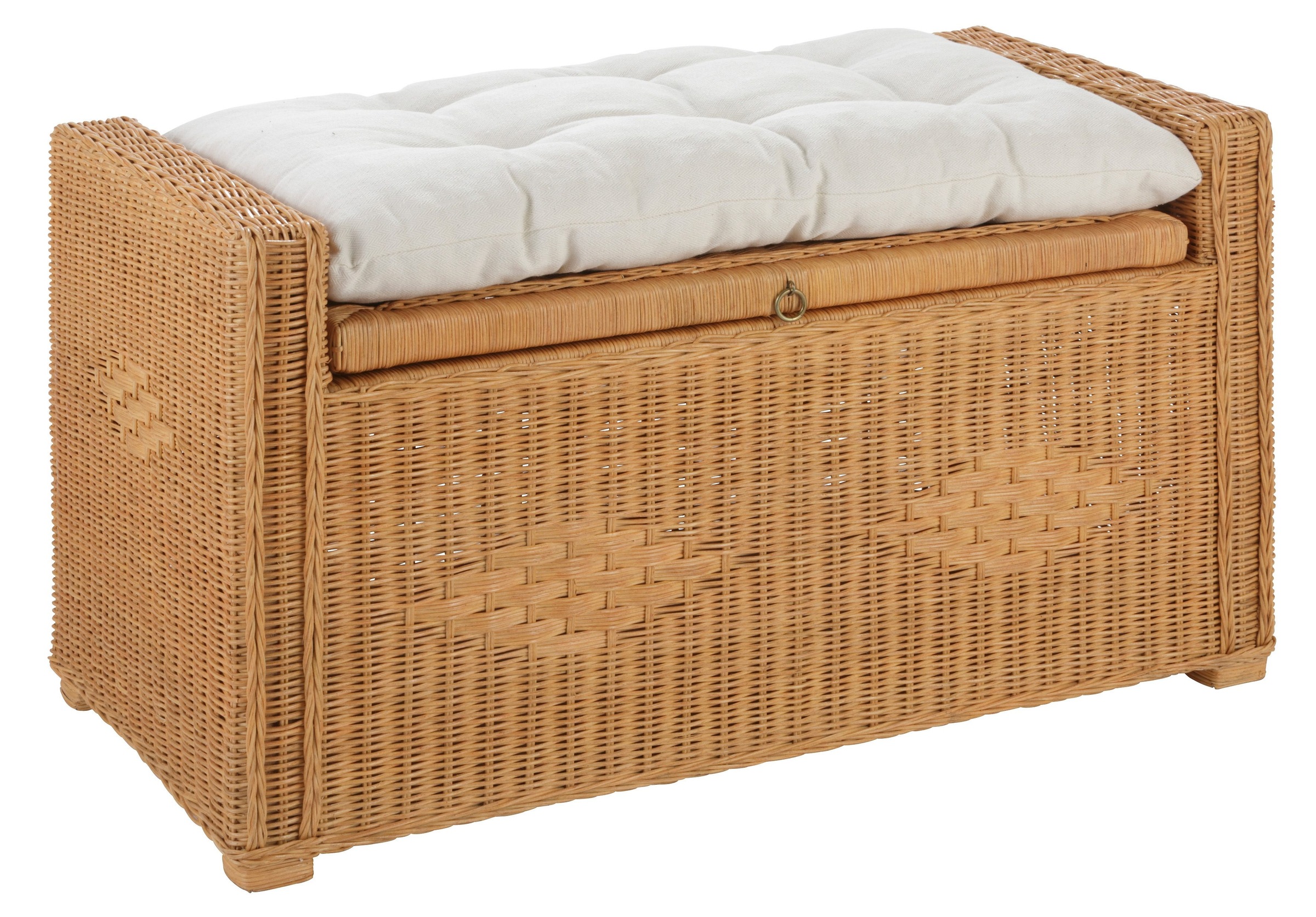 Image of Home affaire Sitztruhe "Schönerempfang" Rattan-Bank, OTTOs Choice, Belastbar bis max. 80 Kg, mit Stauraum