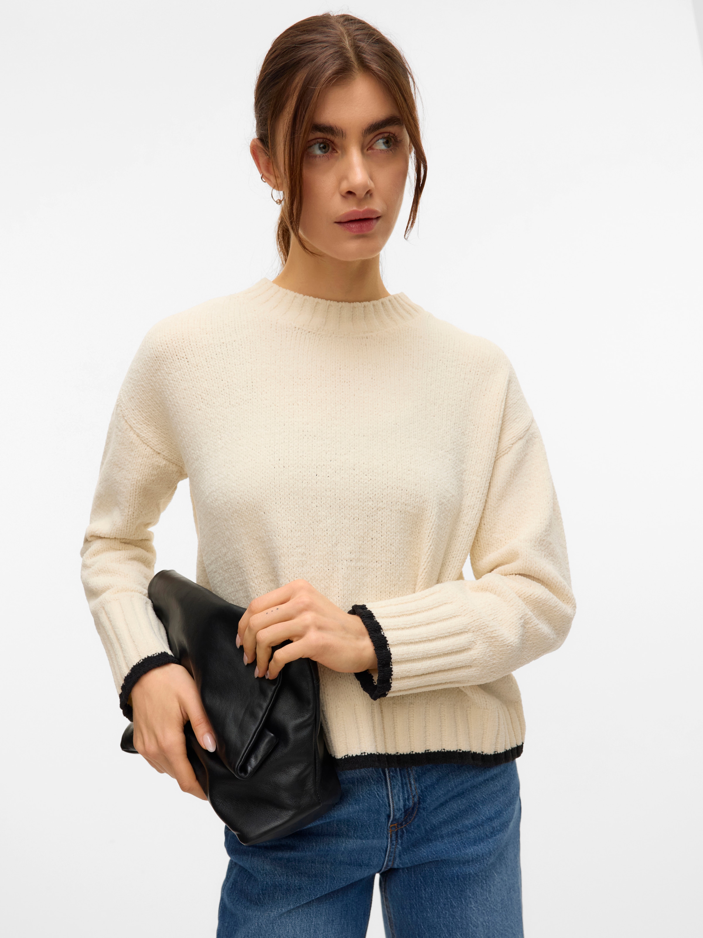 Image of Vero Moda Strickpullover "VMSHADOW LS O-NECK PULLOVER BOO"