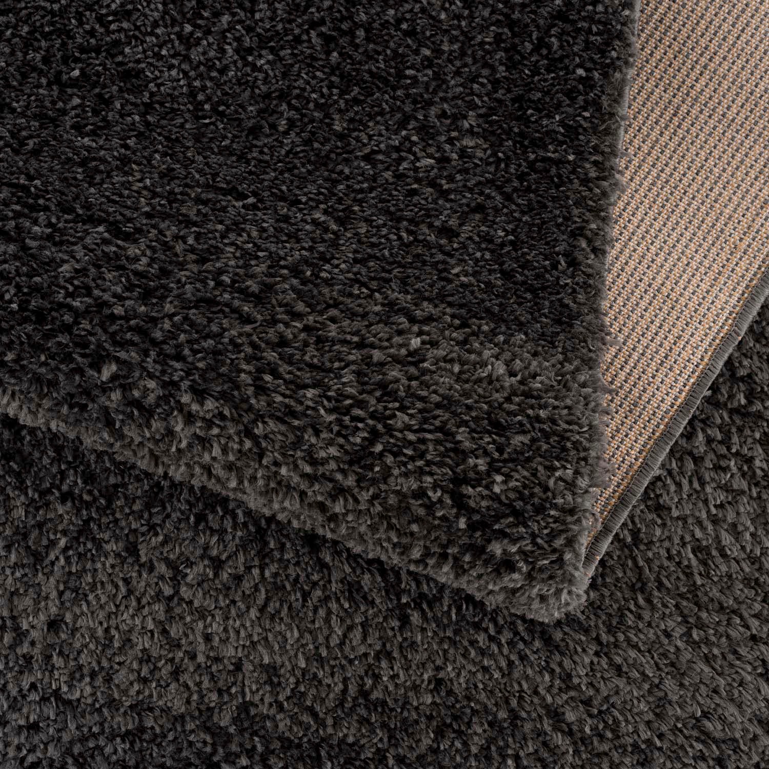 Carpet City Hochflor-Teppich »Pulpy 100«, rund, 30 mm Höhe, besonders weich, mit Fransen, Uni Farben