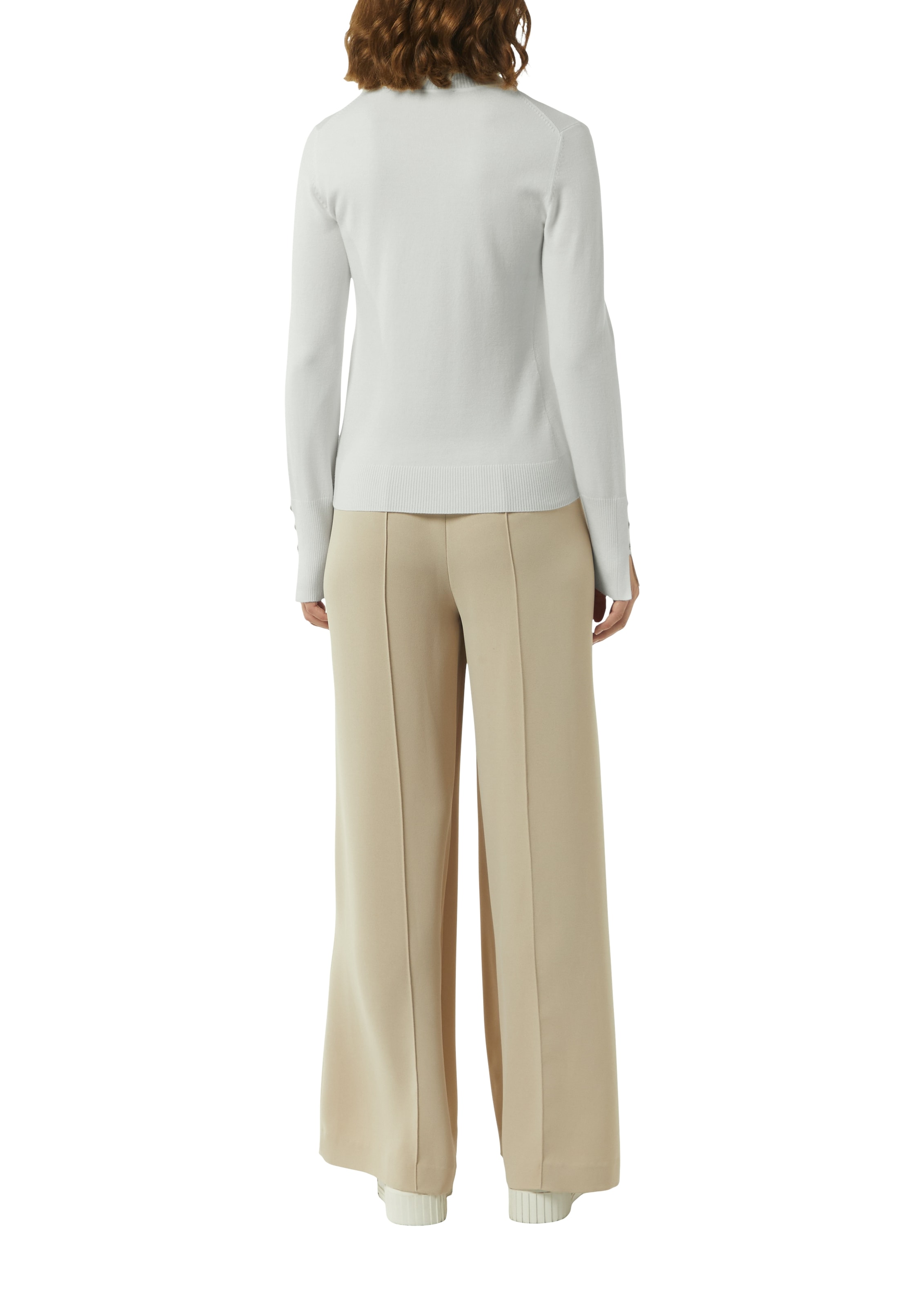 Comma Strickpullover mit Stehkragen