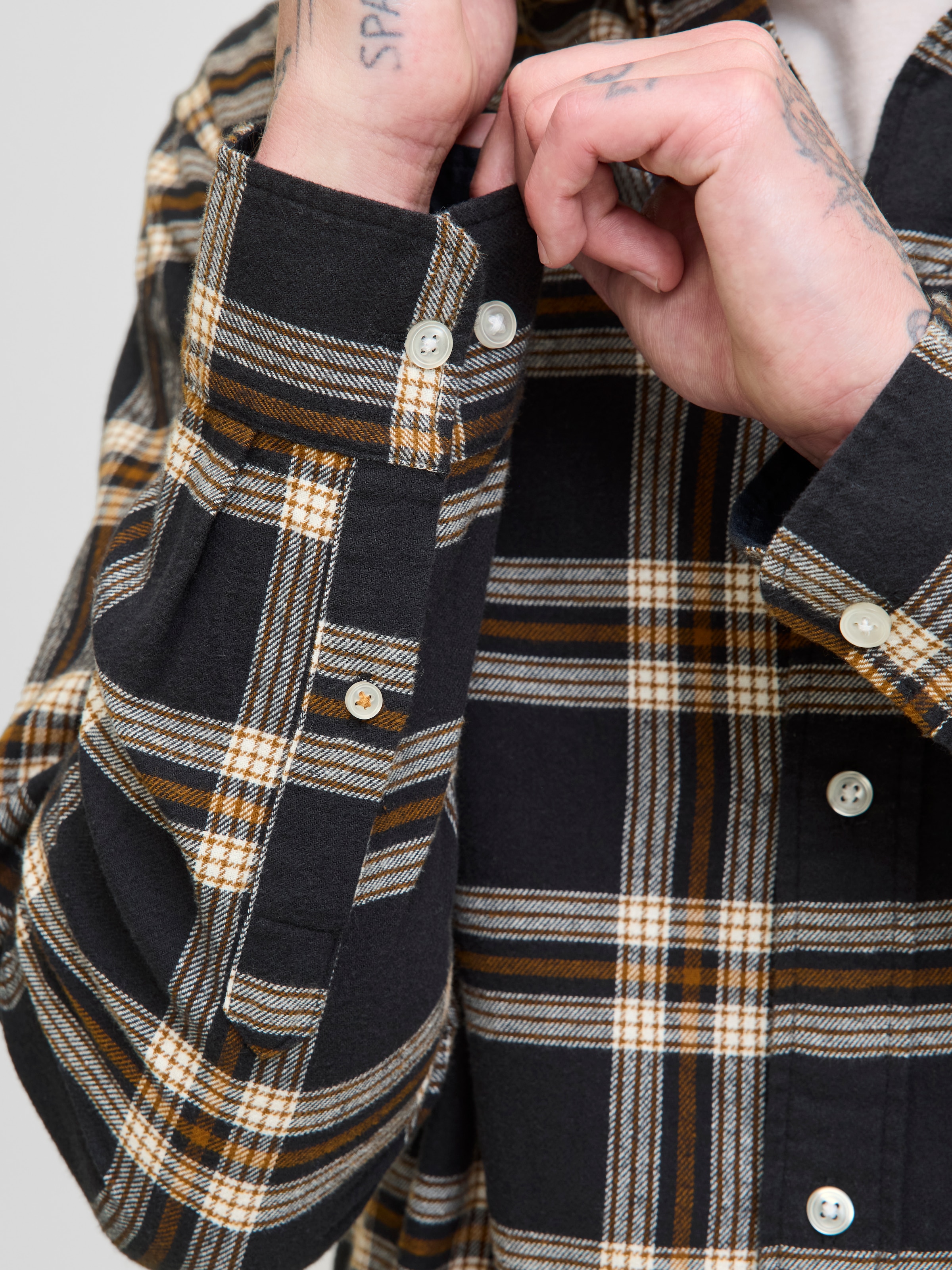 Jack & Jones PlusSize Langarmhemd »JJECLASSIC FLANNEL CHECK SHIRT LS SN PLS«