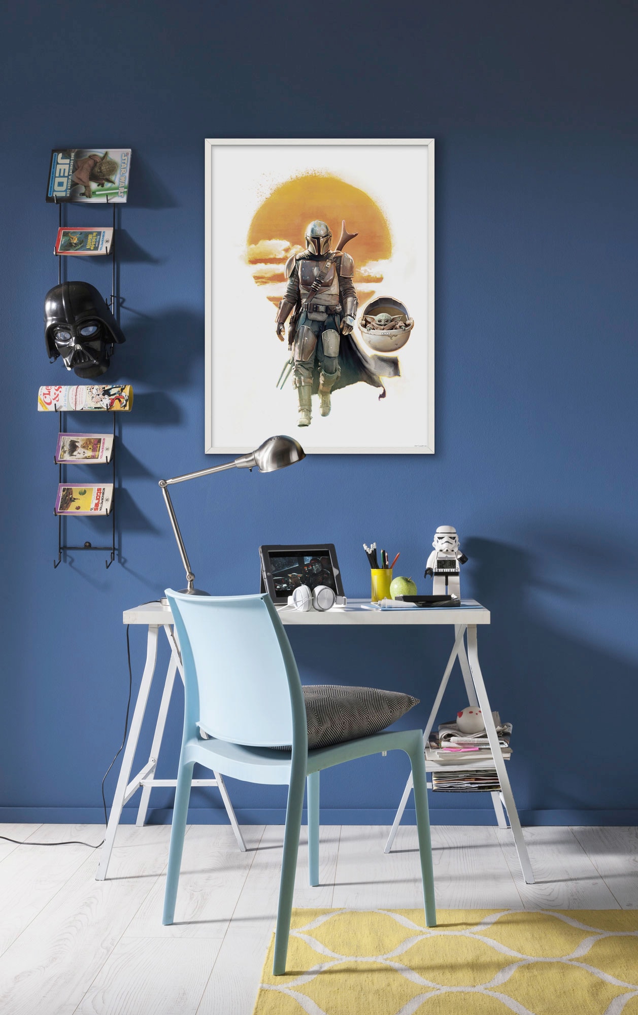 Komar Bild »Mandalorian The Child Family Trip«, Disney-Star Wars, (1 St.), Wandbild zur Dekoration im Kinderzimmer - ohne Rahmen