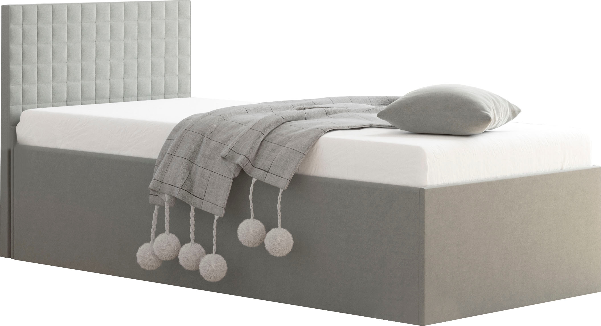 Westfalia Schlafkomfort Lit rembourré avec coffre de lit en version avec matelas
