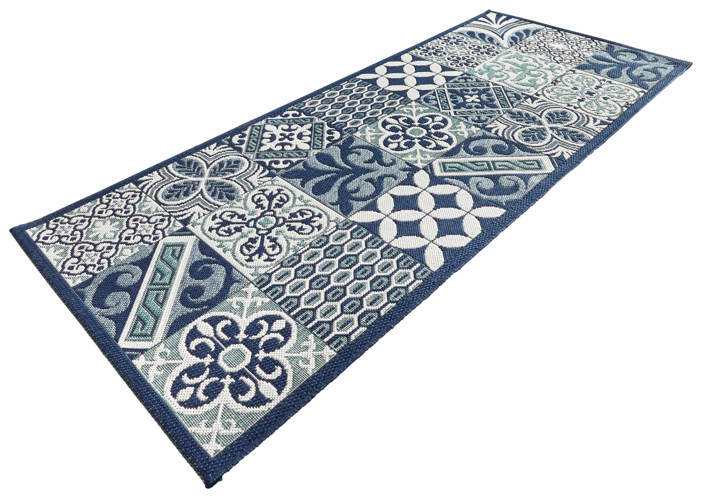 Image of Zala Living Läufer »Accent«, rechteckig, 8 mm Höhe, Flachgewebe, Fliesen Optik, Läufer, Küche, Flur, Gemustert, Strapazierfähig, Pflegeleicht, Kitchen, harmonische Farben bei Ackermann Versand Schweiz