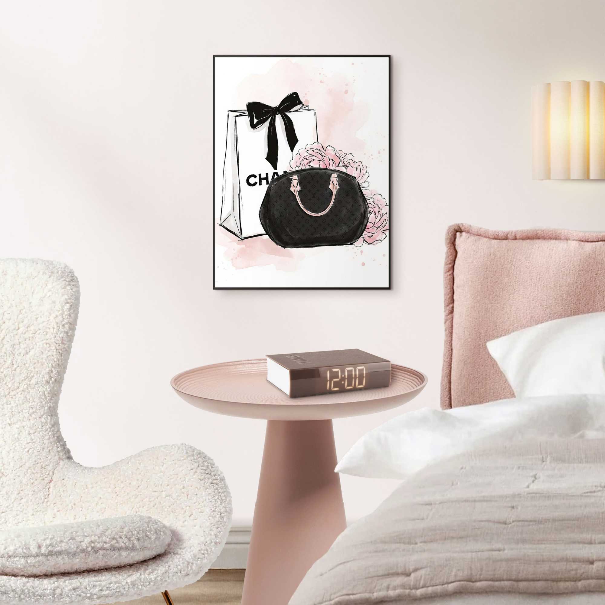 Image of Reinders Bild mit Rahmen "Modemoment" Fashion 1 Stk. tlg. Teenager Zimmer - Rosa - MDF - Fashion - 30x40 cm