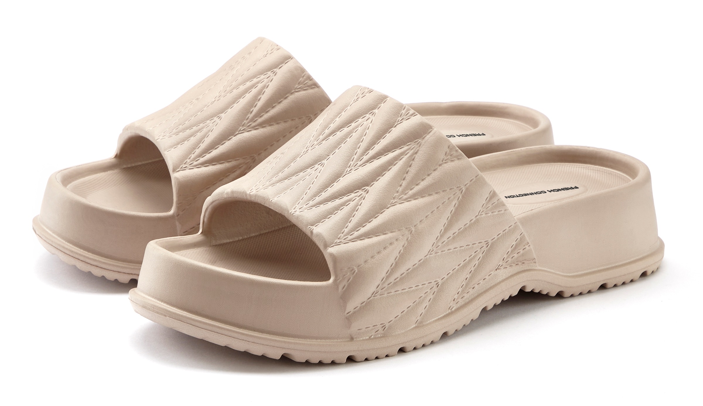 French Connection Pantolette, Badepantolette, Mule, Sandale, offener Schuh, Badeschuh