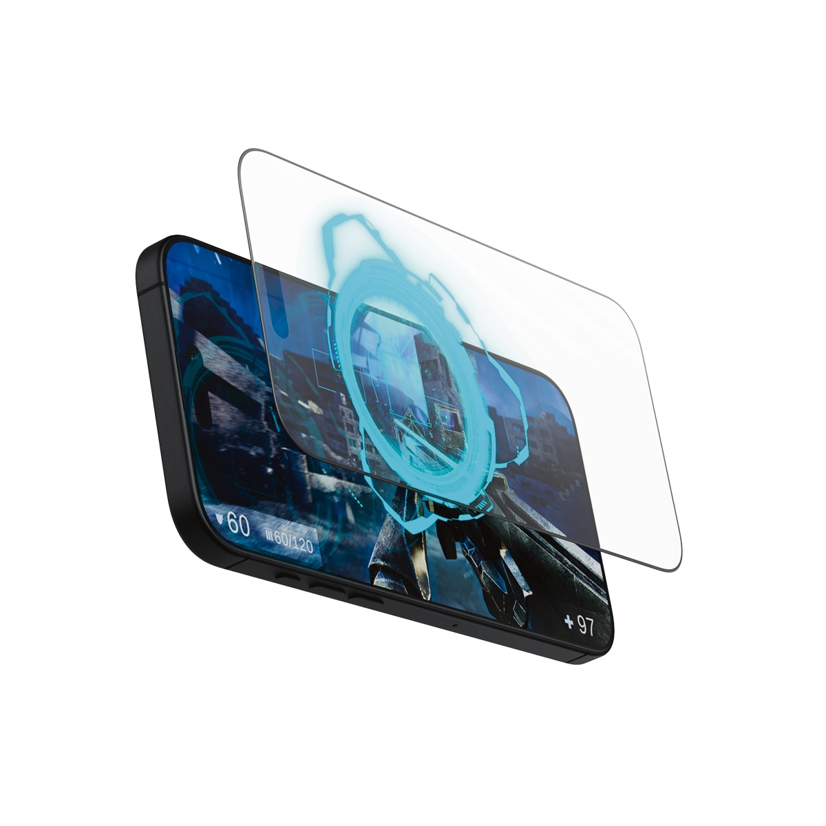PanzerGlass Displayschutzglas »Gaming Screen Protection«, für Apple iPhone 16 Pro, Displayschutzfolie, Schutzfolie, Bildschirmschutz, kratz- & stossfest
