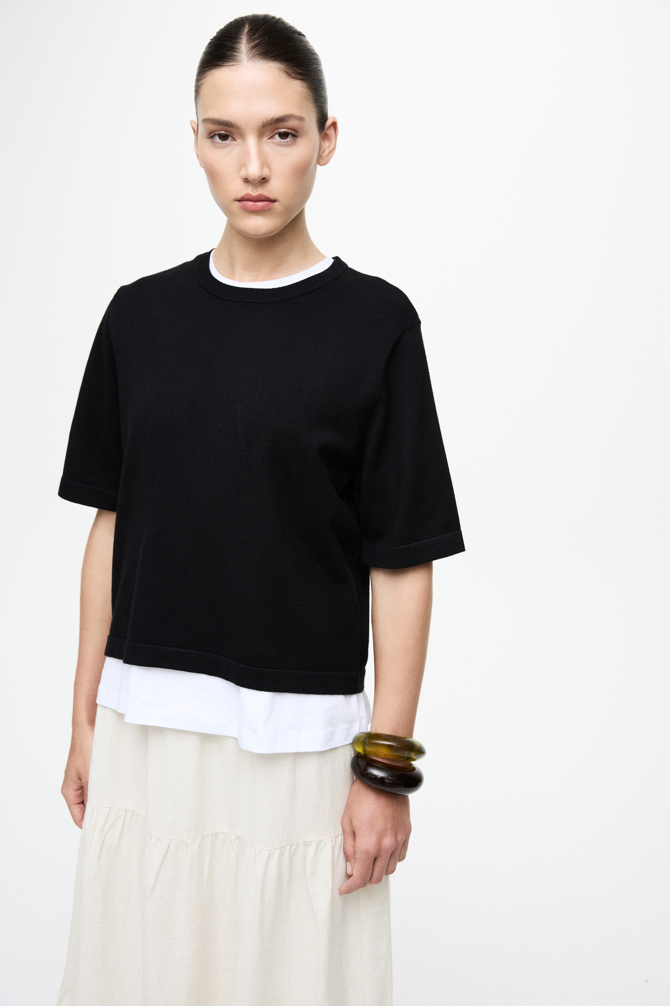 Image of Vila Kurzarmpullover "VIMALU O-NECK 2/4 KNIT TOP-NOOS"
