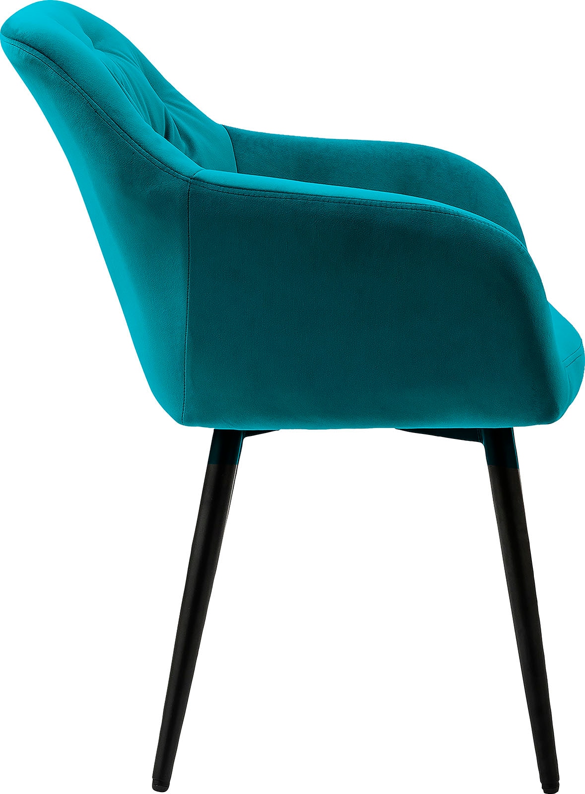 SalesFever Esszimmerstuhl »Coventry Komfortabler Polstertuhl im eleganten Stil«, Samtvelours, Stilvoll mit eleganter Knopfheftung