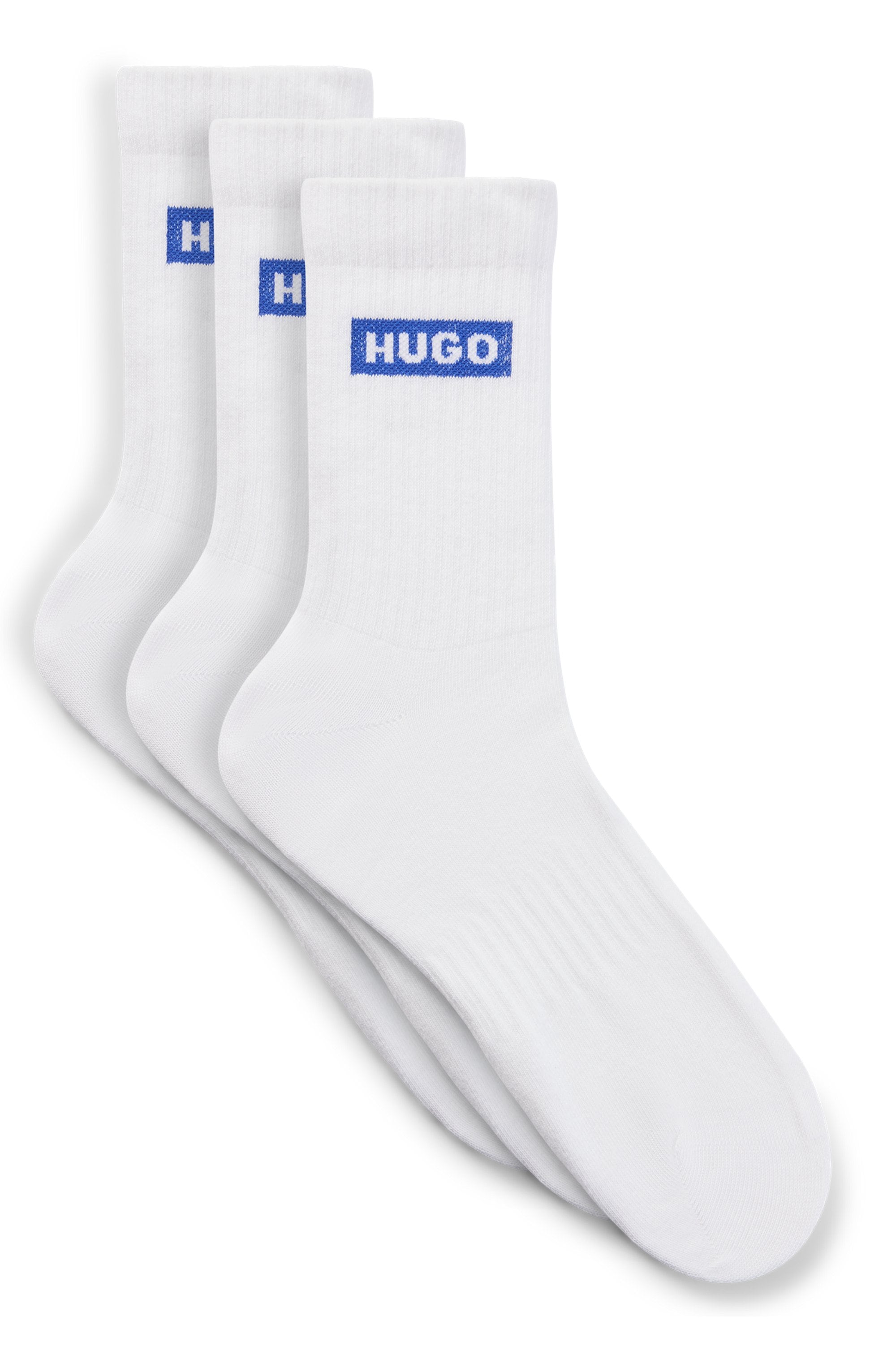 Image of HUGO Underwear Socken "3P QS BLUE LOGO CC" 3 Paar tlg. Unisex Sportsocken