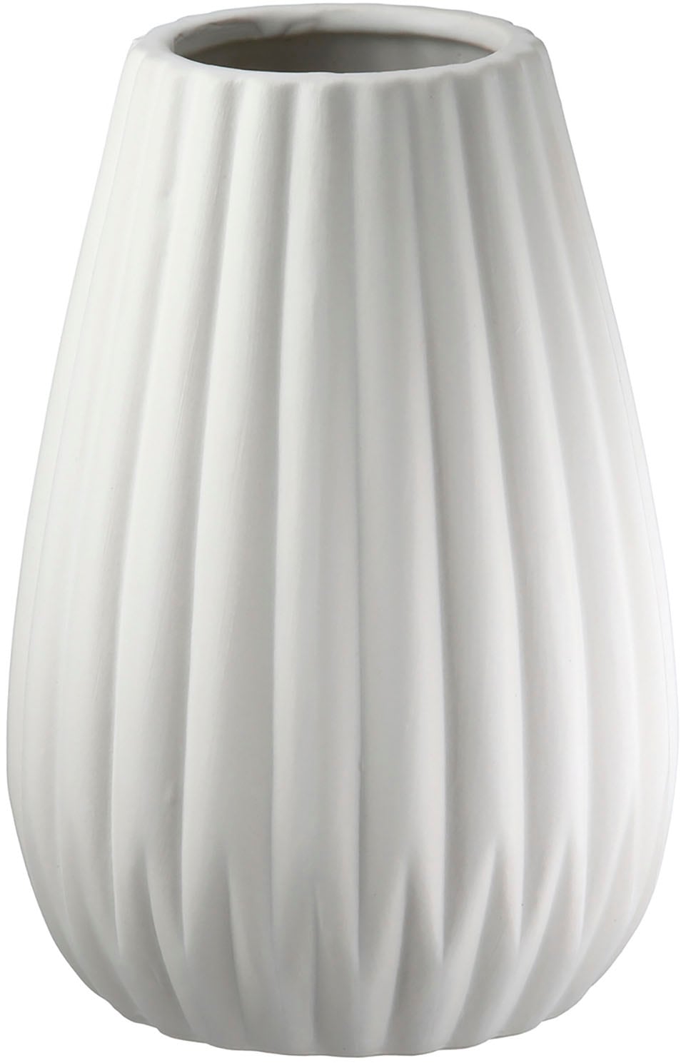Casablanca by Gilde Tischvase »2tlg. Set Vase Piega weiss H.17 cm«, (1 St.)