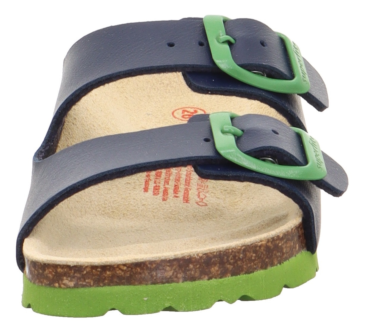 Superfit Pantolette »Hausschuh WMS: Mittel«, Schlappen, Hausschuh mit Schnallen, Grössenschablone zum Download