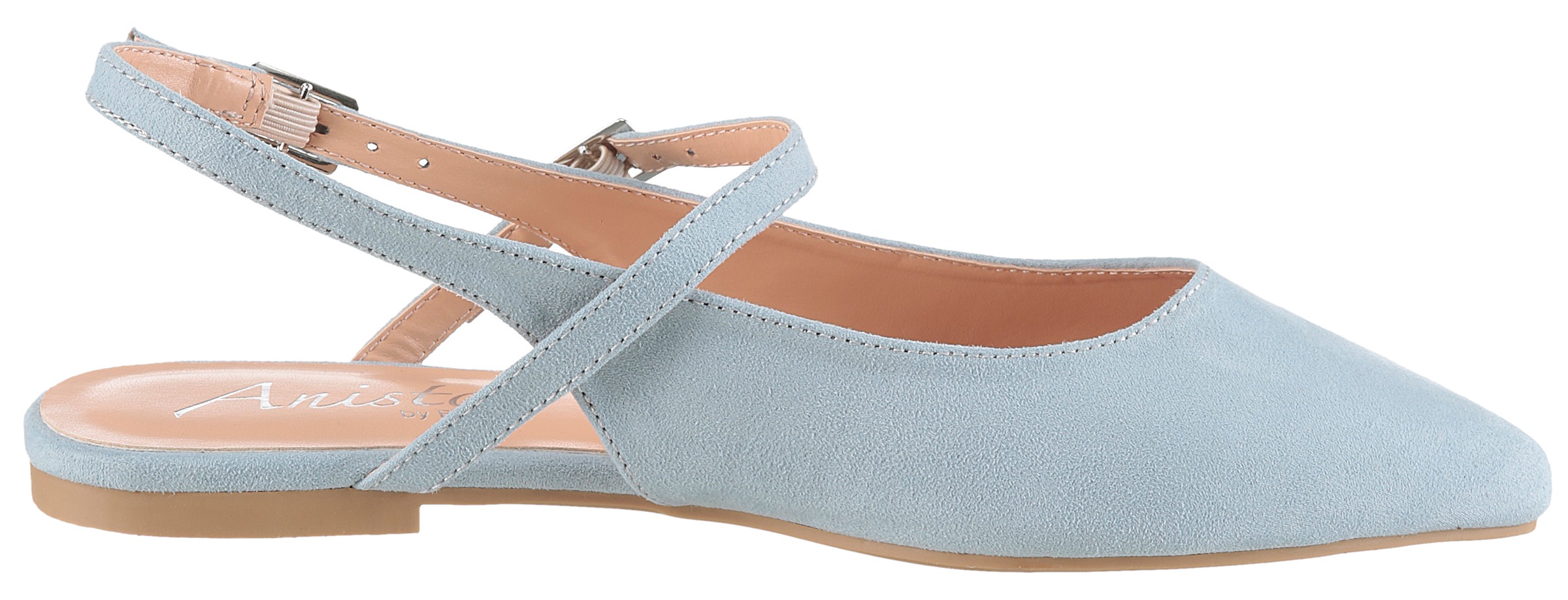 Aniston SHOES Pompes à sling  plat, chaussure d'été, sandale à brides - forme étroite