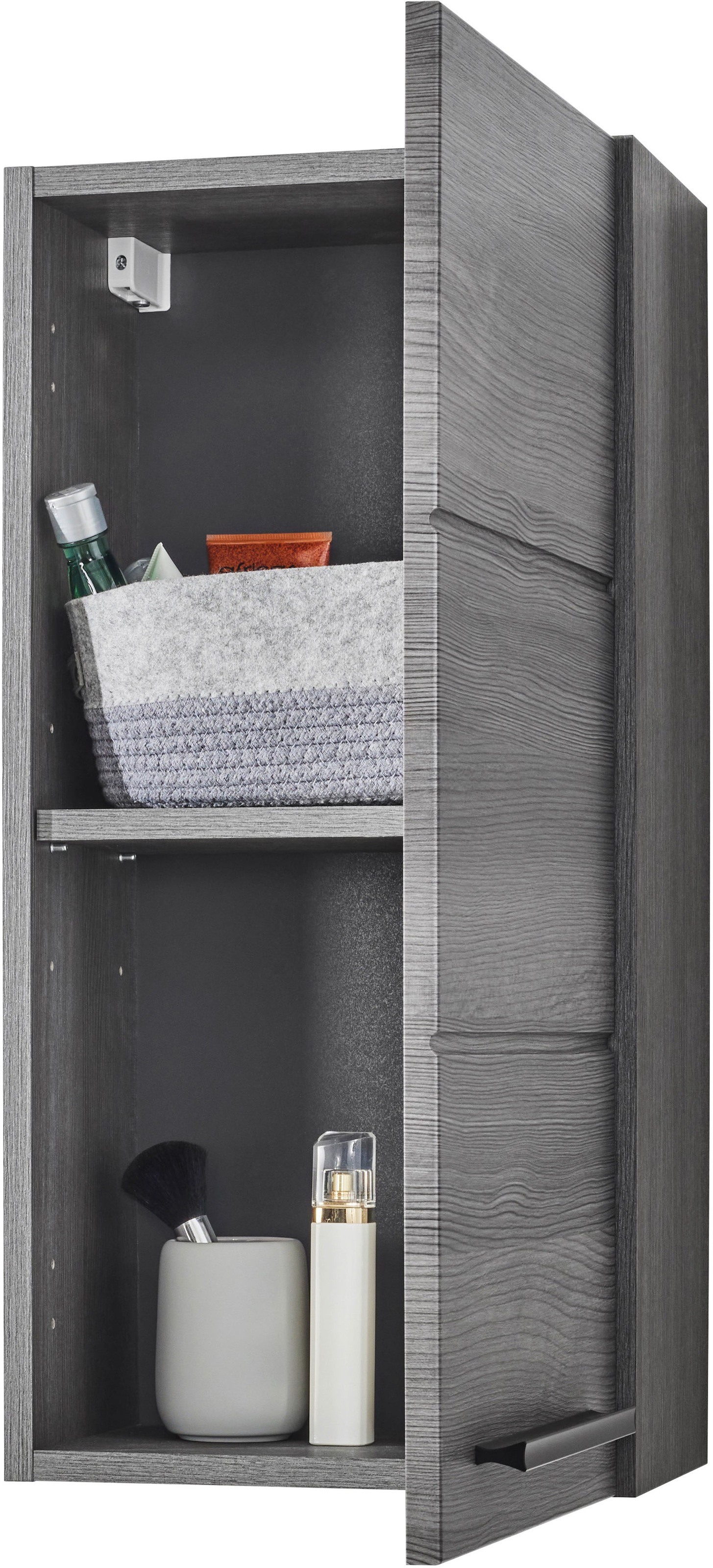 BASIC by Balculina Armoire suspendue »Silver, Badezimmerschrank BxHxT 34x70x23« 1 cuis tlg. largeur 34 cm, porte montable à gauche/droite, FSC-Mix 70%