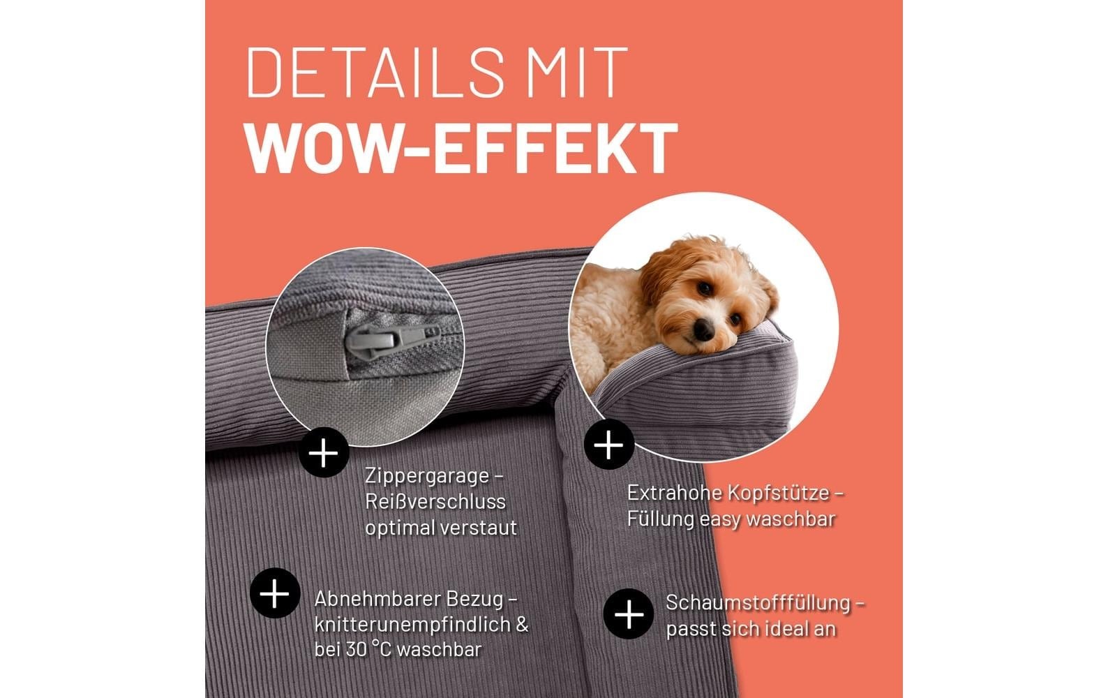 Lumaland Hundebett »Indoor Cord S«