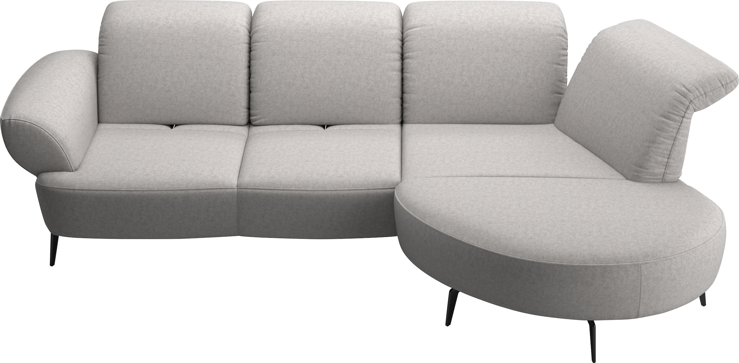 sit&more Canapé d'angle »Dance, L-Form, inkl. Sitztiefenverstellung« inkl. Click&Seat, optional mit Kopfteilverstellung