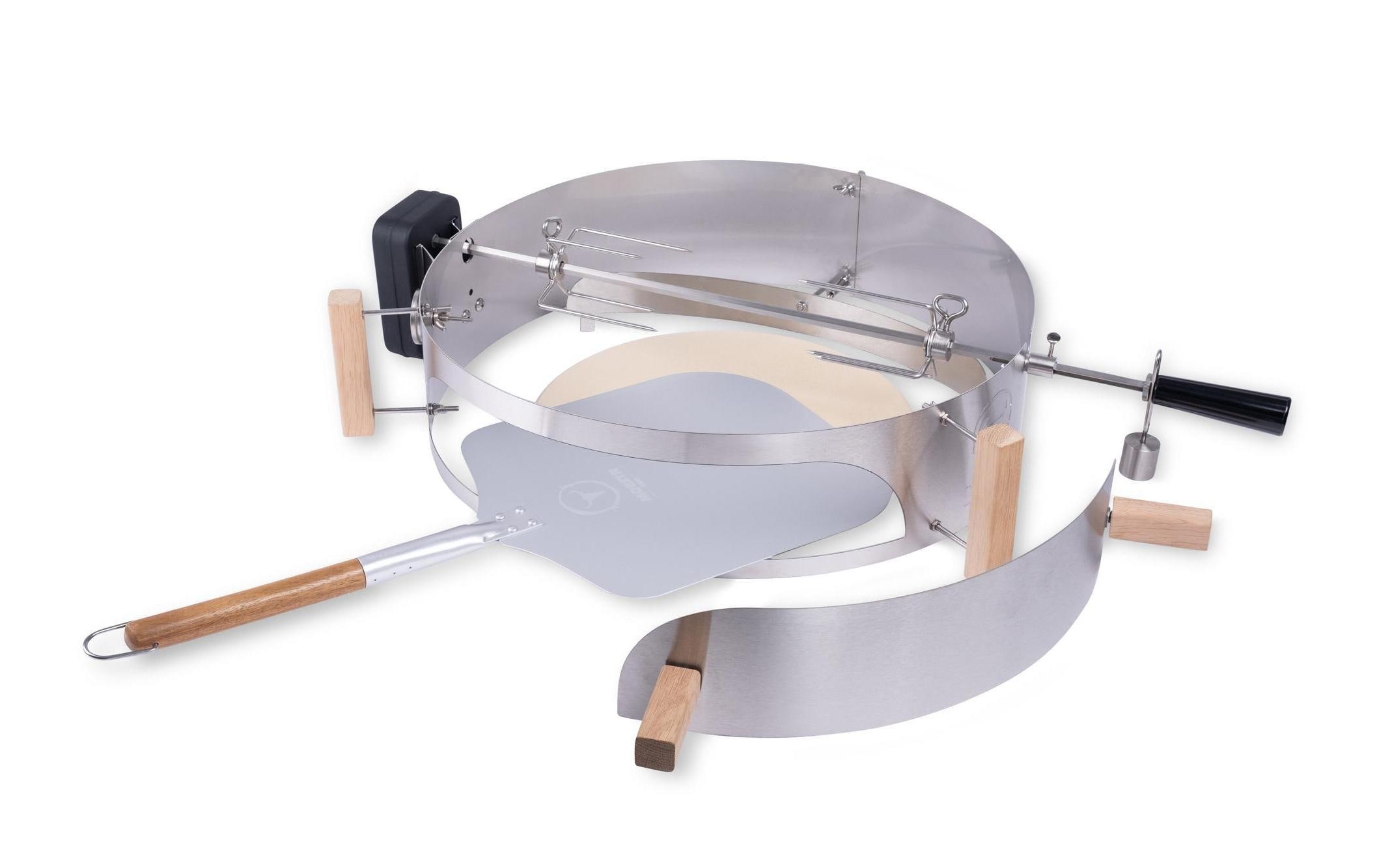 Image of Grillplattenaufsatz "Grillaufsatz Komplettpaket XL, Ø 47 cm" Edelstahl