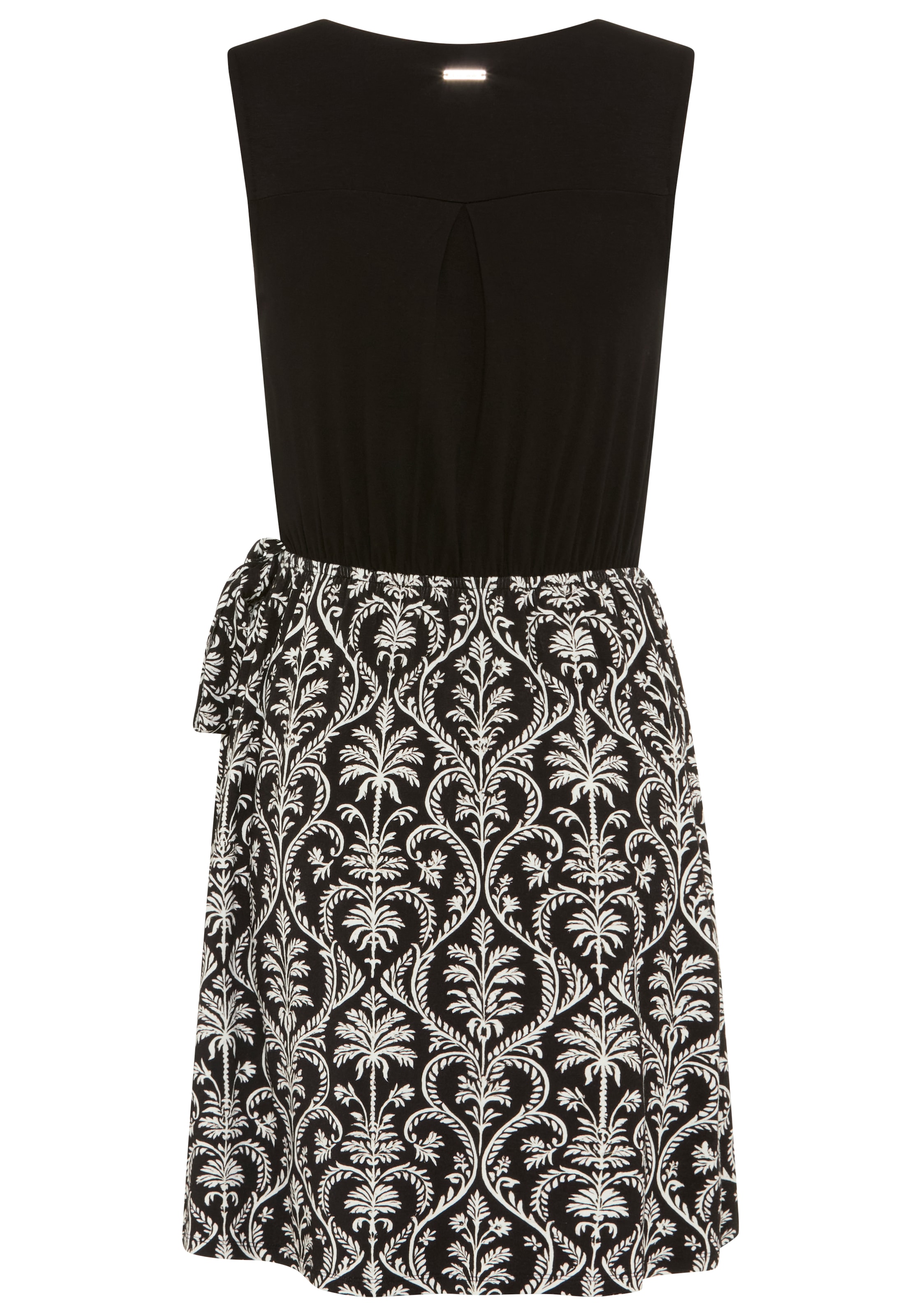 Bruno Banani Robe d'été aus Viskose und Elasthan, gemustert