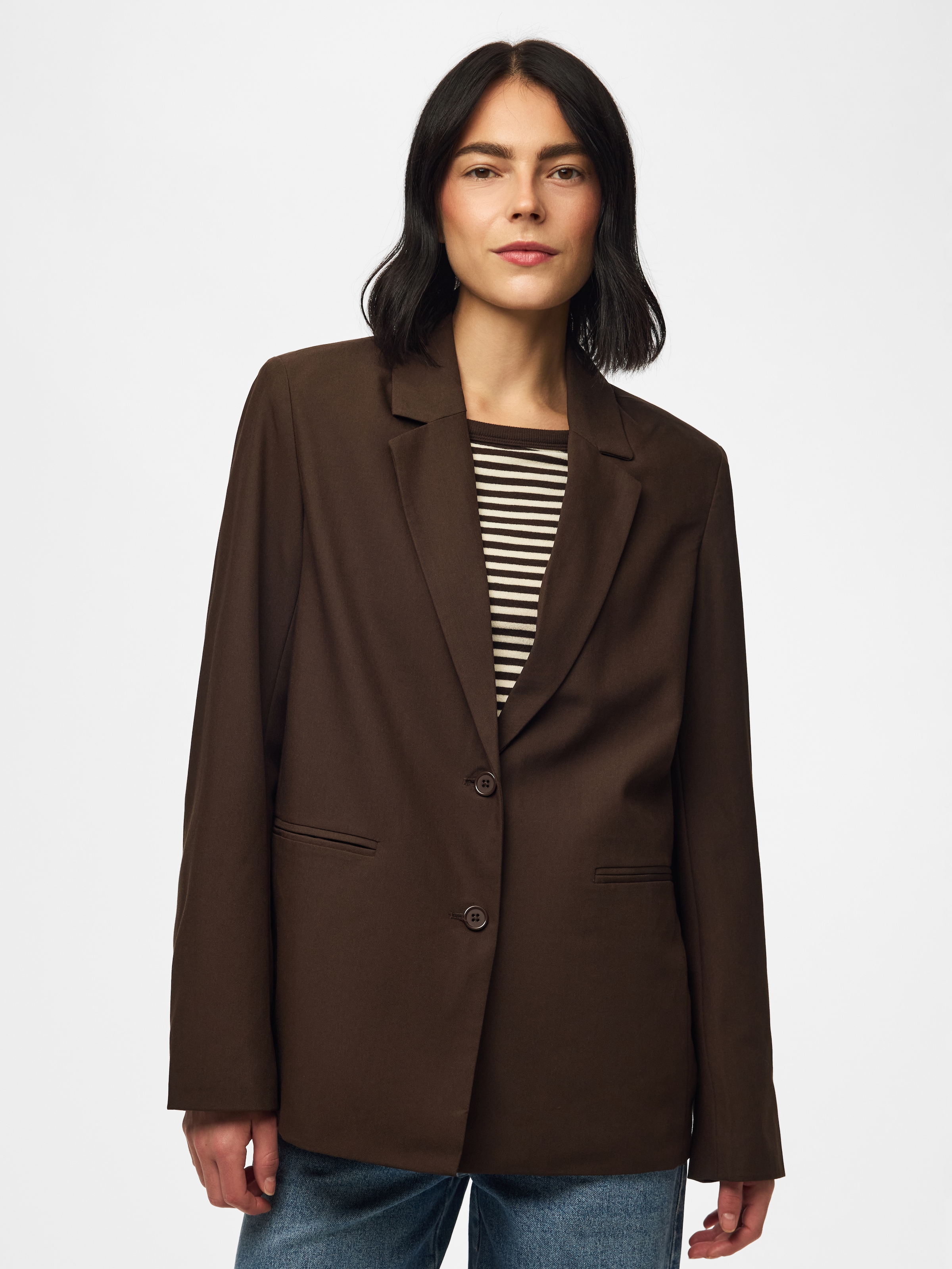 pieces Longblazer »PCBOSELLA LS LOOSE BLAZER NOOS BC« Materialmix