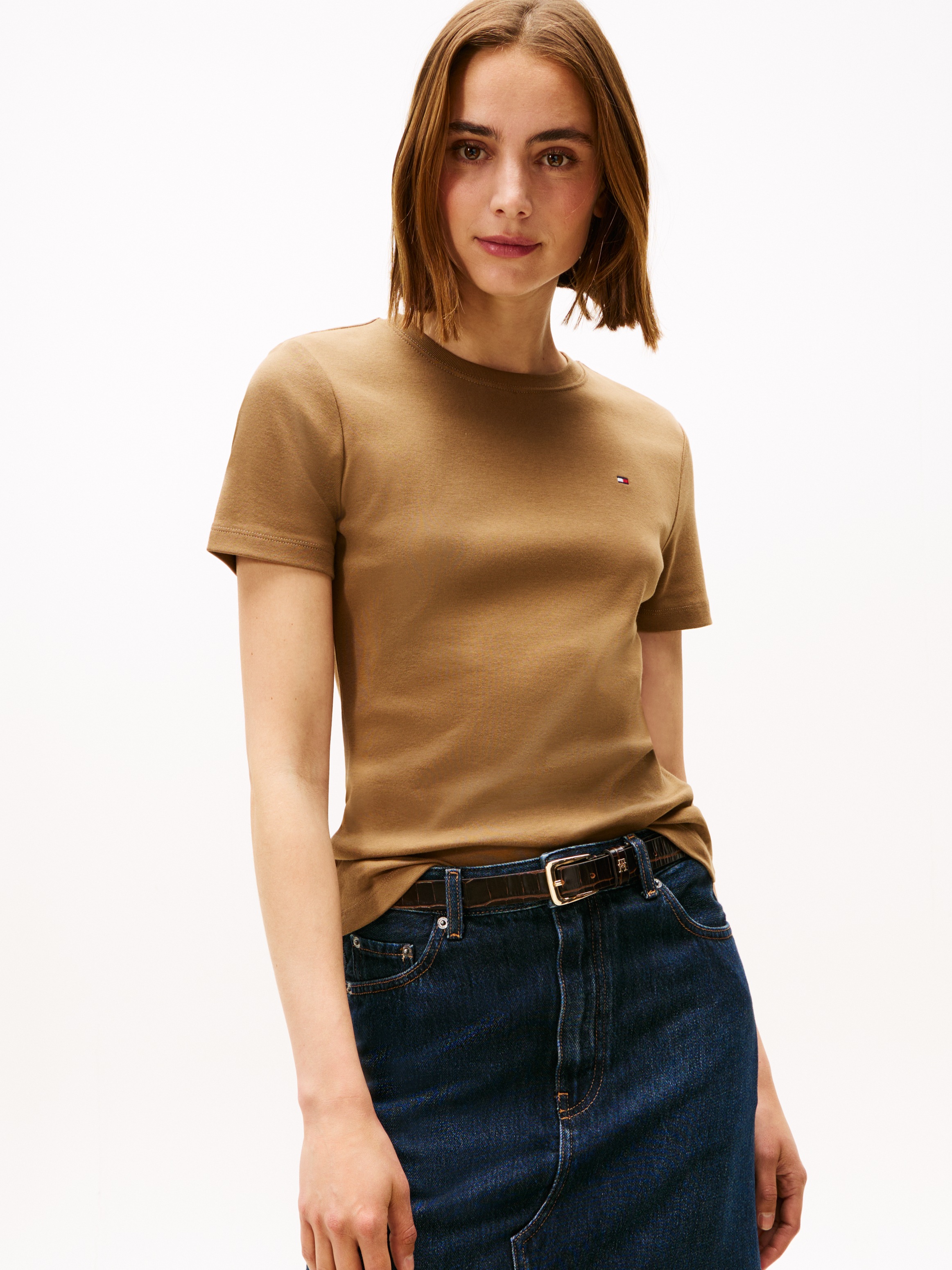 Tommy Hilfiger T-Shirt »SLIM CODY C-NK SS« Baumwolle, slim fit