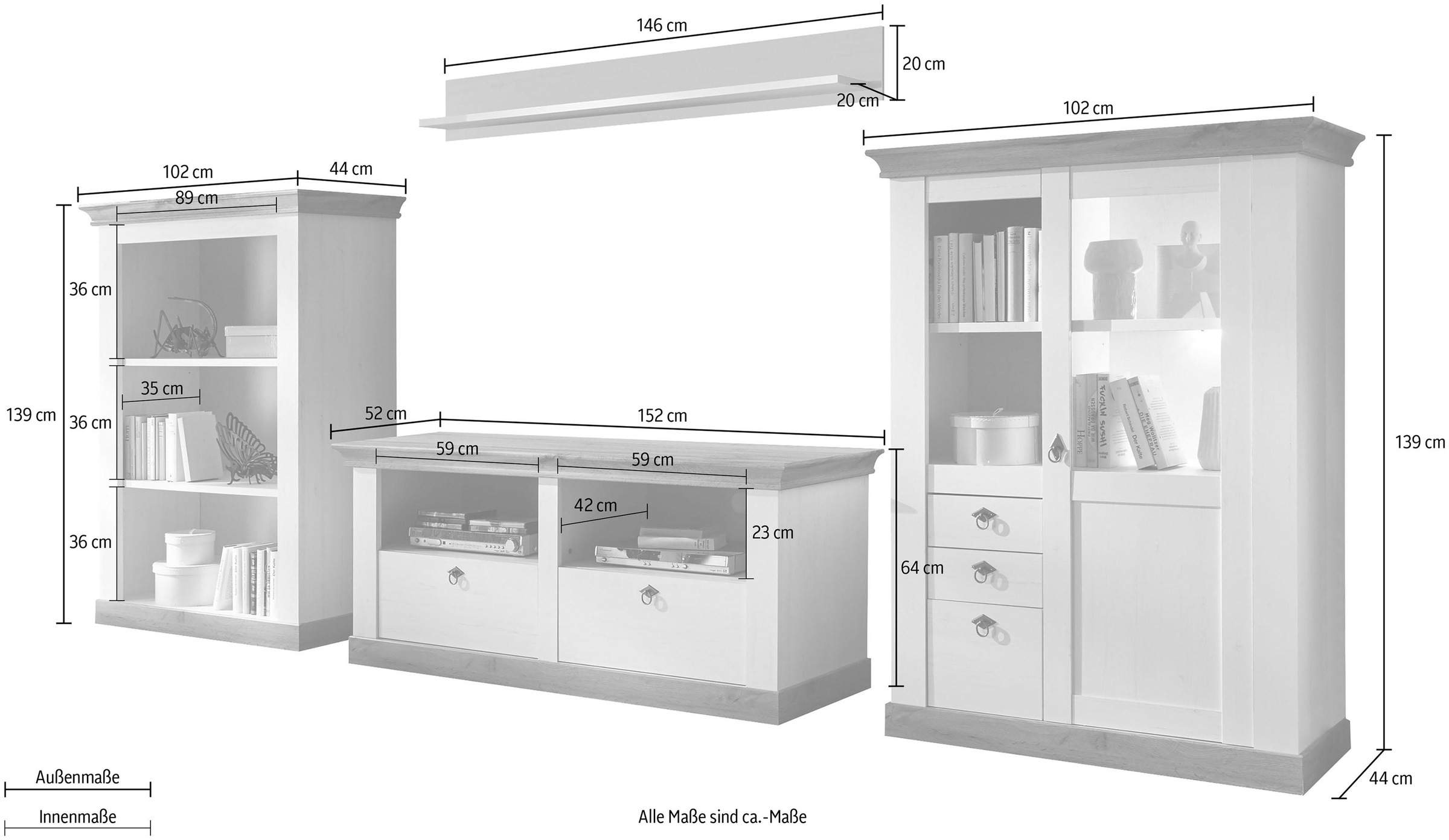 Home affaire Wohnwand »Cremona«