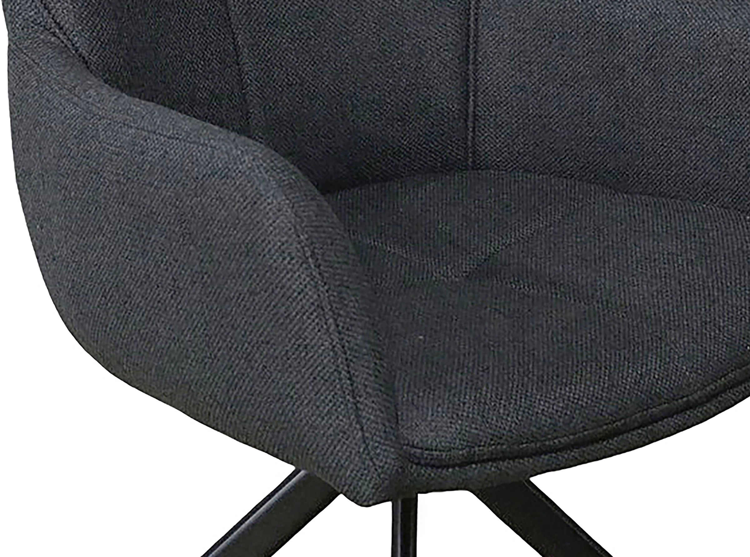byLIVING Chaise de salle à manger »HAMILTON« (Ensemble) 2 cuisWebstoff, bis 110 kg, 360° drehbar, Schaumstoff, 4er Kreuzgestell